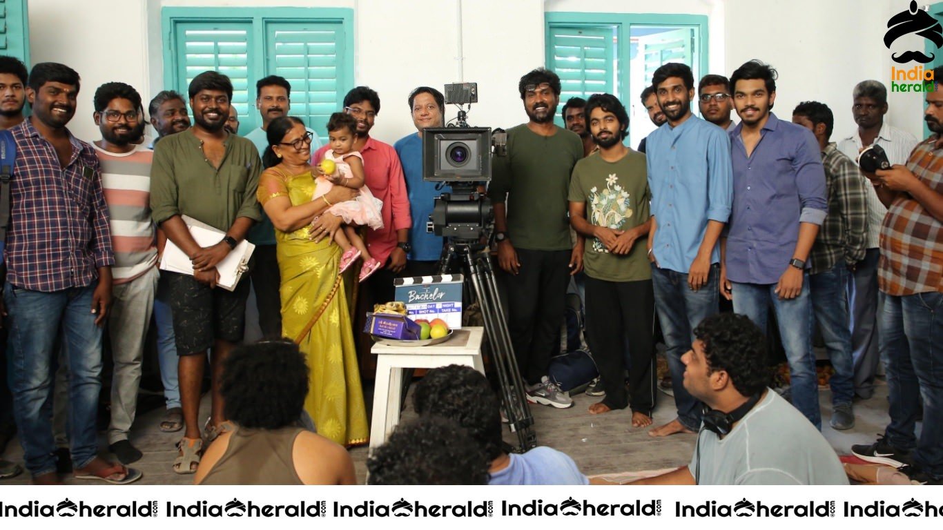 Actor GV Prakash in Bachelor Shooting Begins