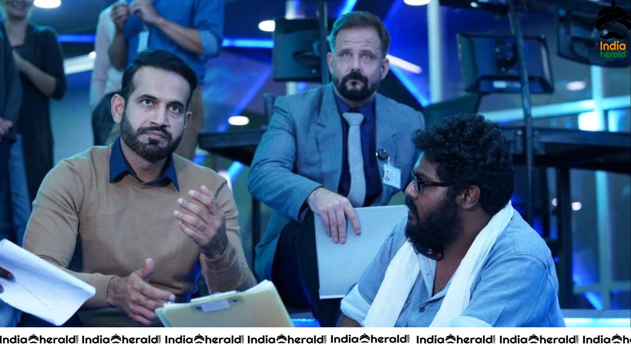 Actor Irfan Pathan from the sets of his Kollywood Debut Vikram 58