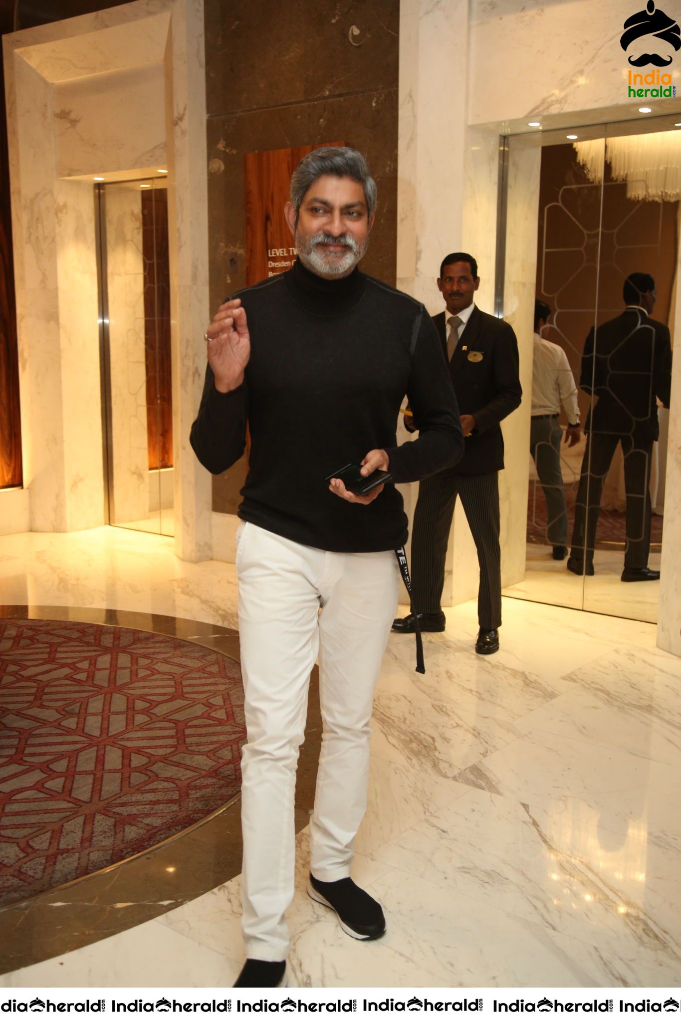 Actor Jagapathi Babu looking stylish with white beard Set 1