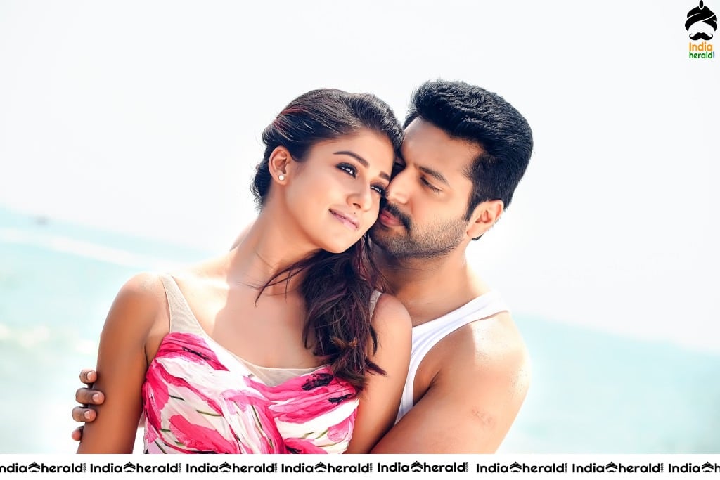 Actor Jayam Ravi Unseen Smooching Hot Photos with Nayanthara by Beach Side Set 1