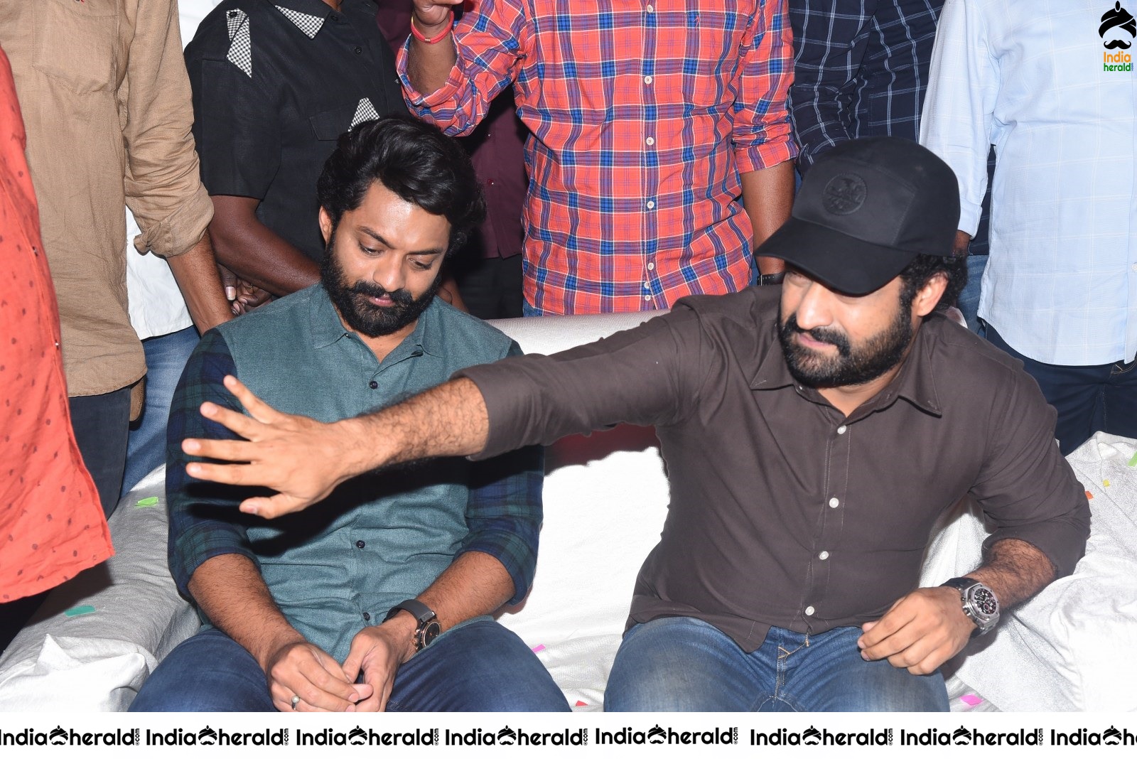 Actor Junior NTR and Nandamuri Kalyan Ram Seen Together Set 1