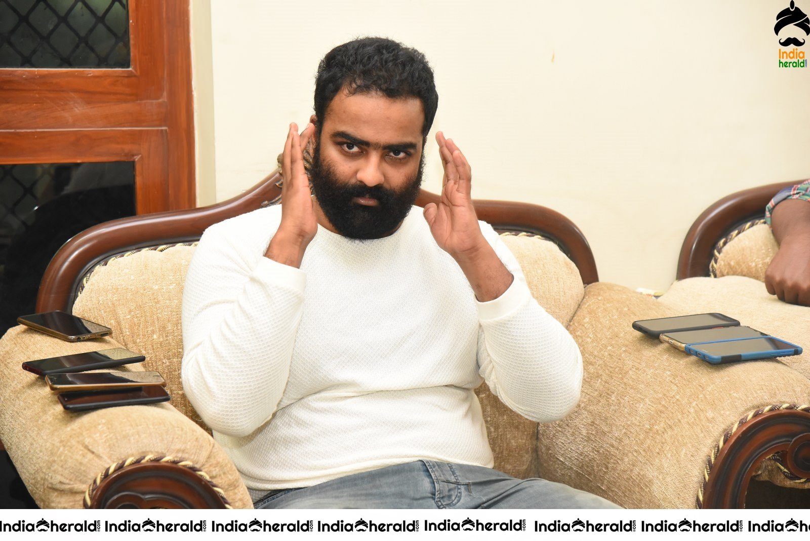 Actor Kala Bairavaa Bearded Look Clicks Set 2