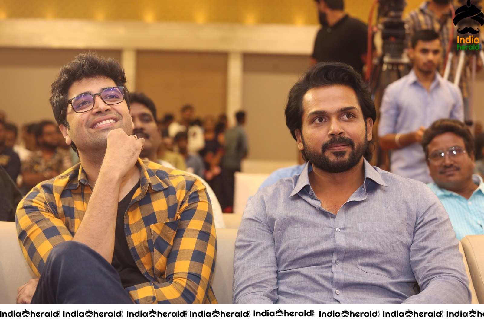 Actor Karthi and Adivi Sesh share a lighter moment