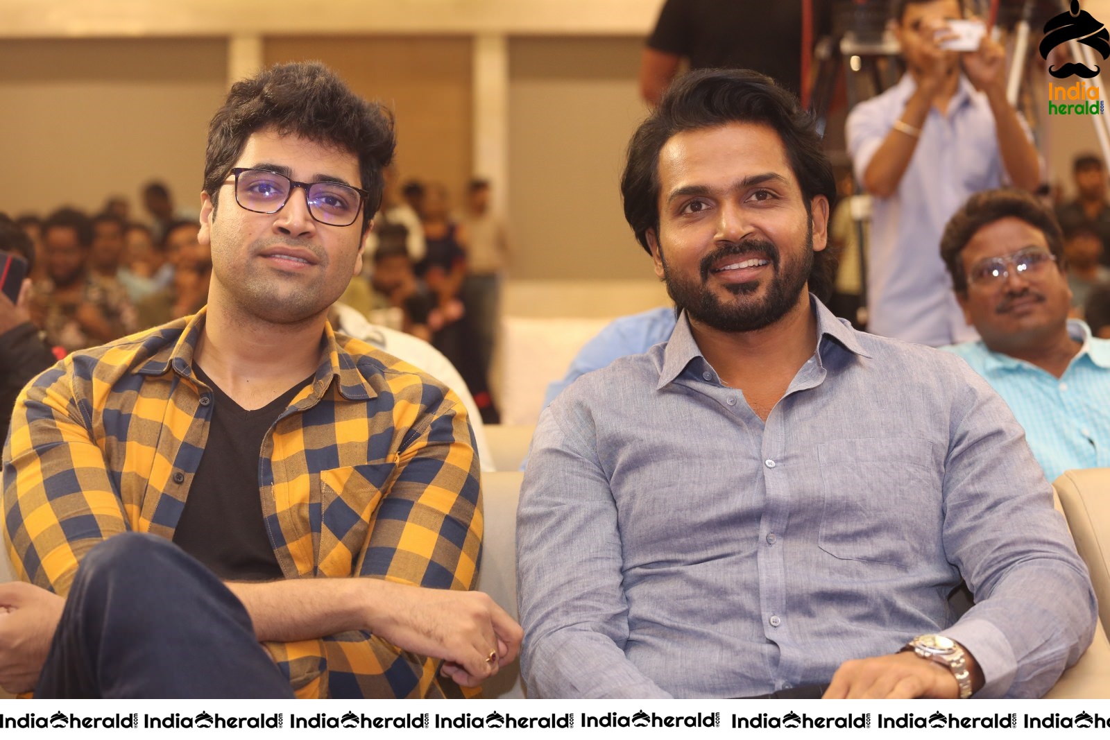 Actor Karthi and Adivi Sesh share a lighter moment