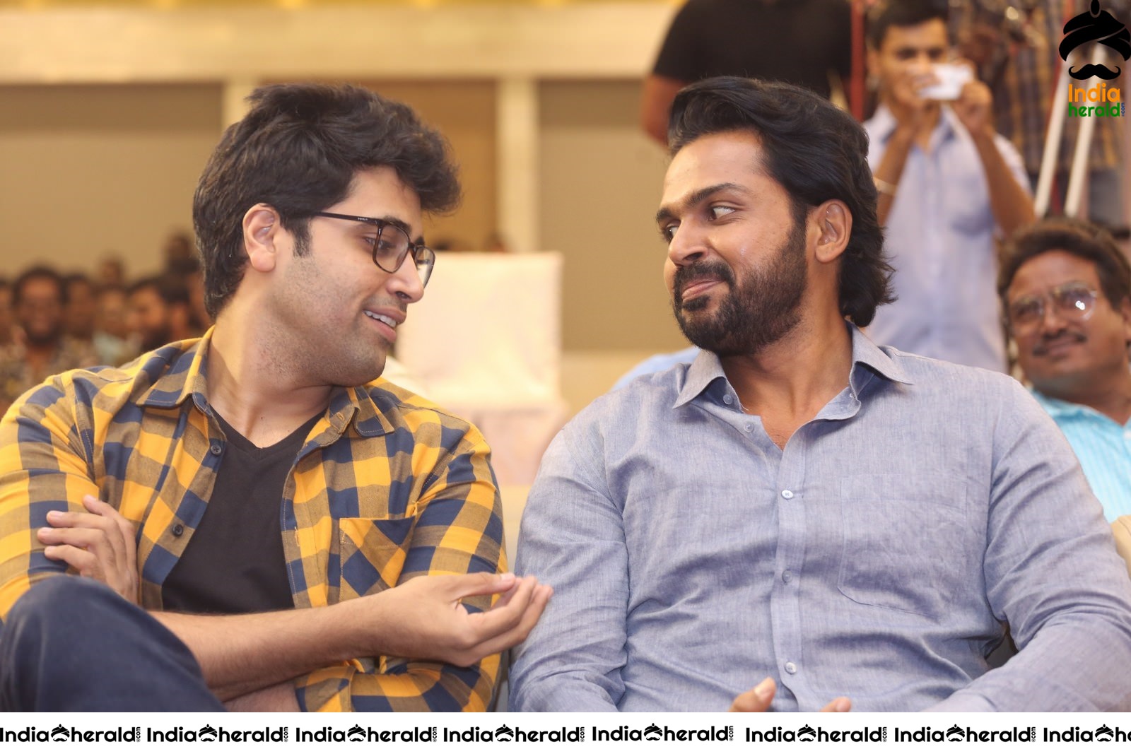Actor Karthi and Adivi Sesh share a lighter moment