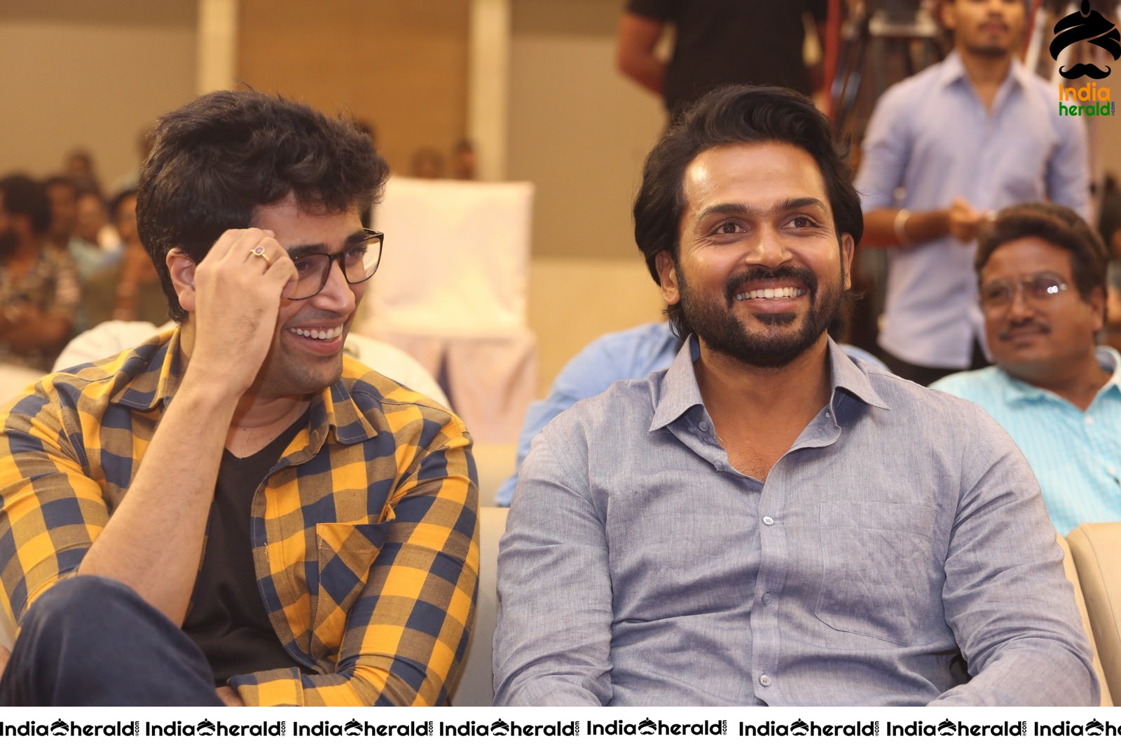 Actor Karthi and Adivi Sesh share a lighter moment