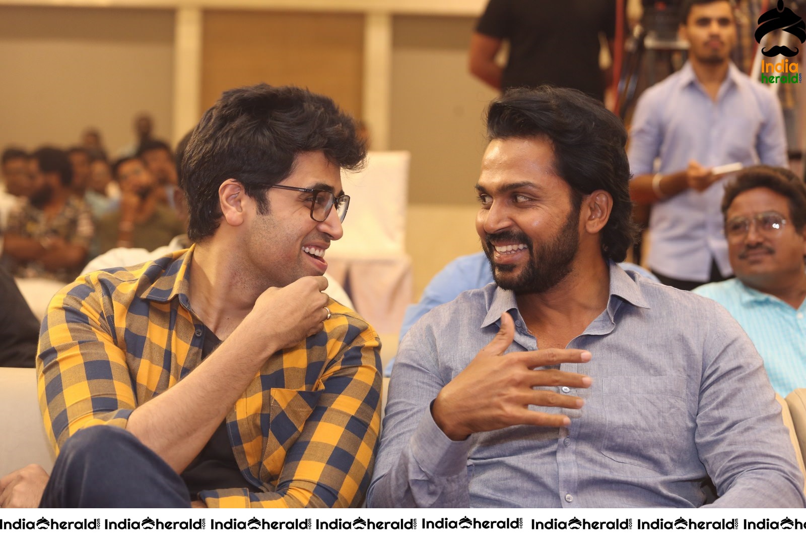 Actor Karthi and Adivi Sesh share a lighter moment