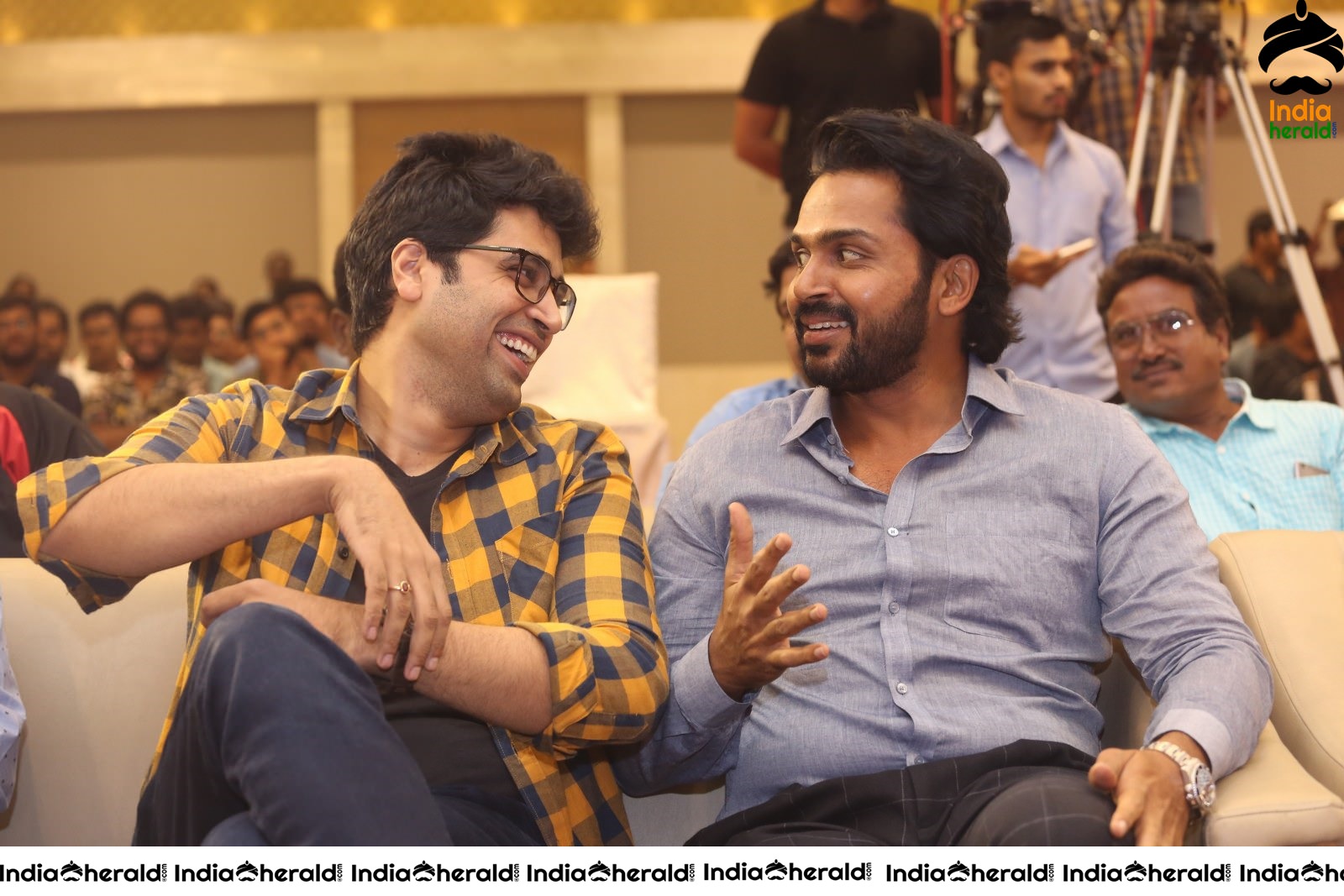 Actor Karthi and Adivi Sesh share a lighter moment