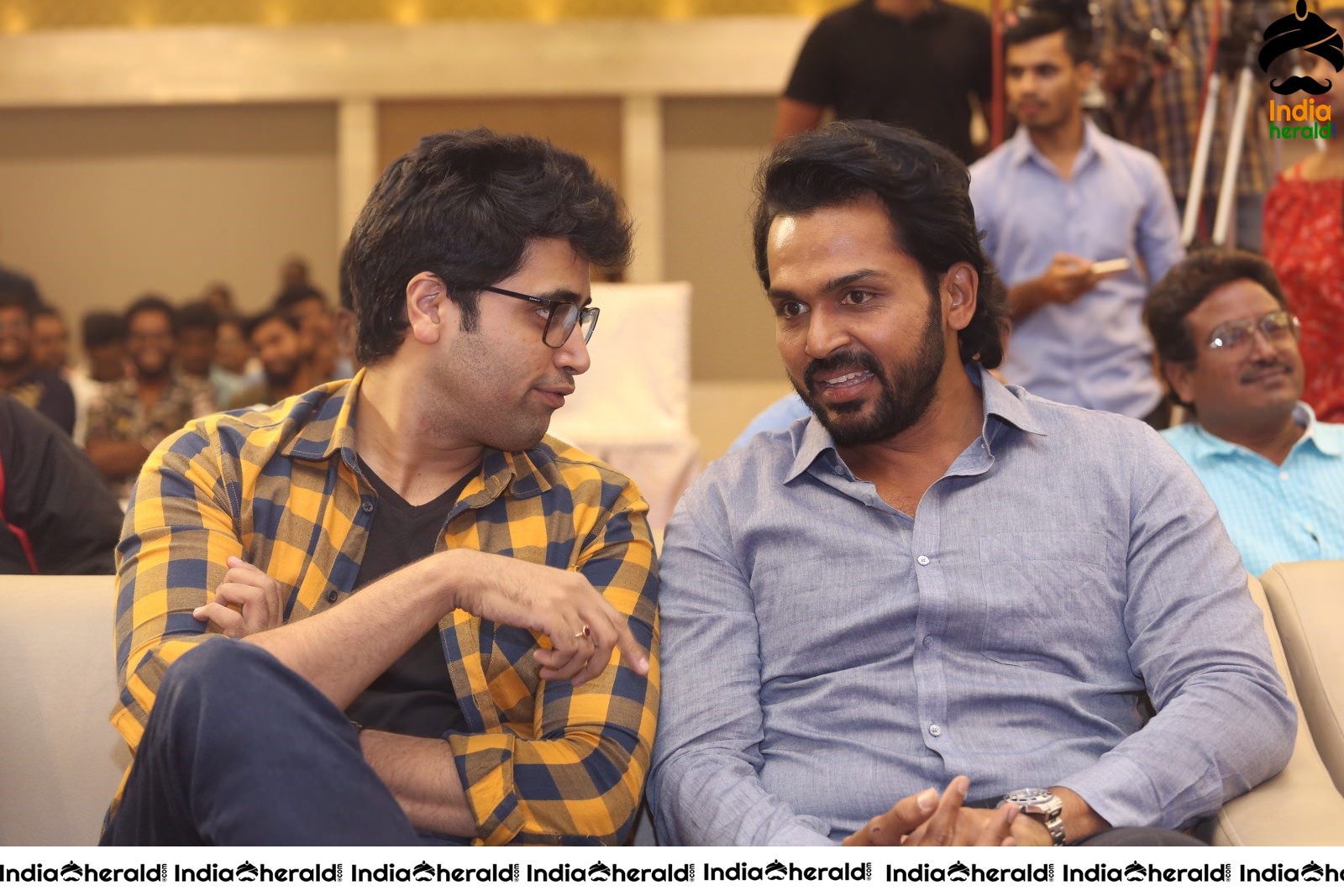 Actor Karthi and Adivi Sesh share a lighter moment