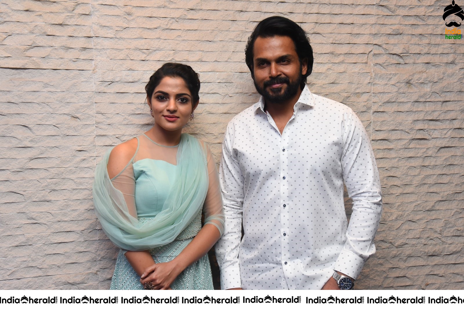 Actor Karthi Latest Photos with Nikhila Vimal Set 2