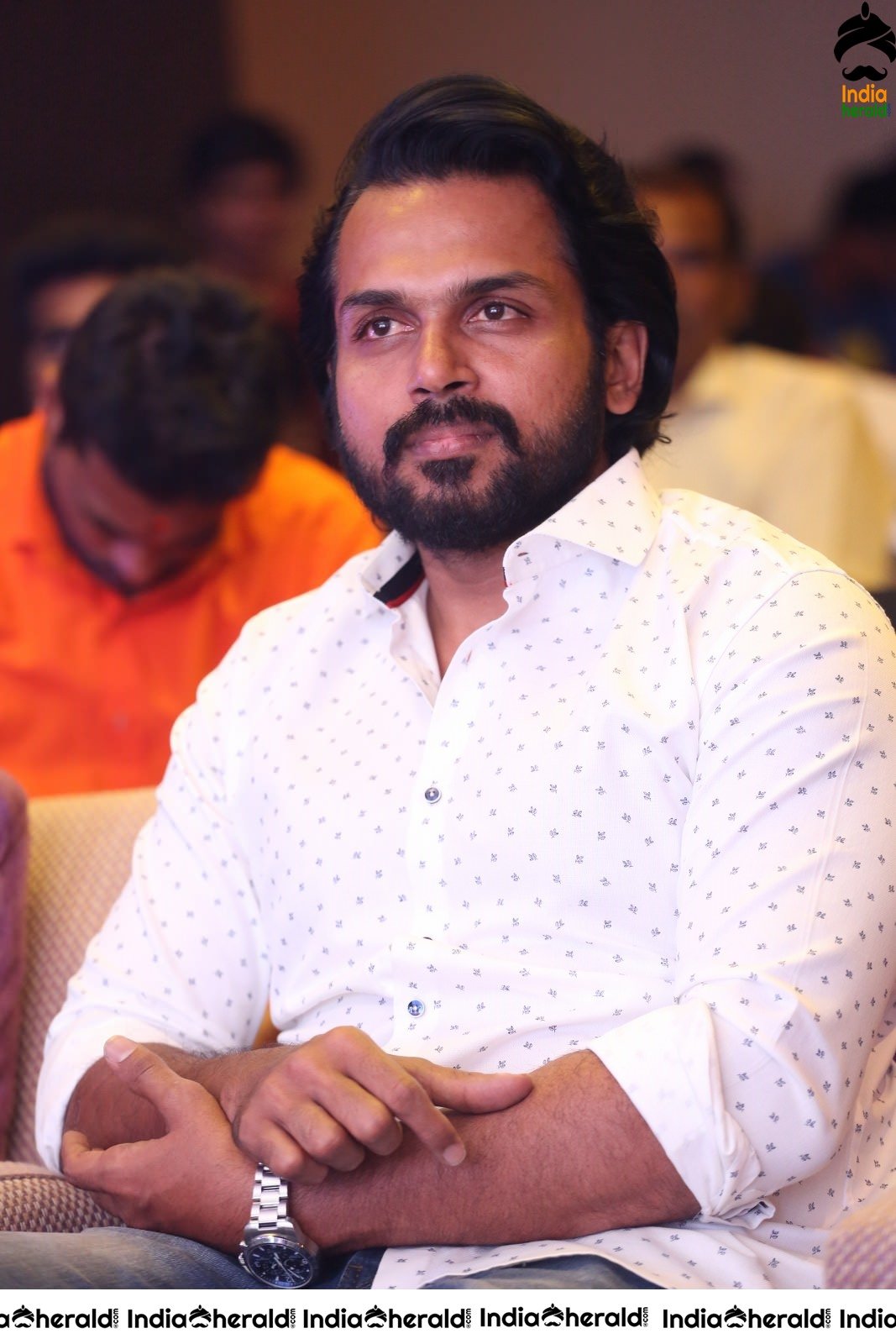 Actor Karthi Latest Stills in White Formals