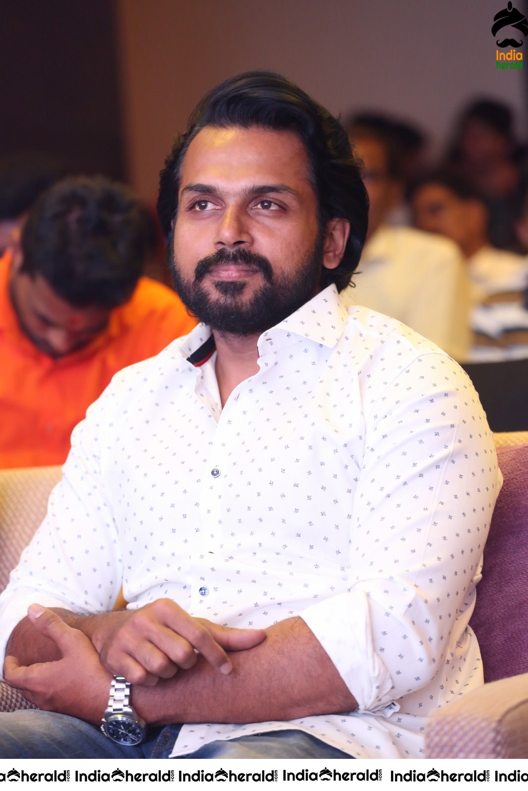 Actor Karthi Latest Stills in White Formals