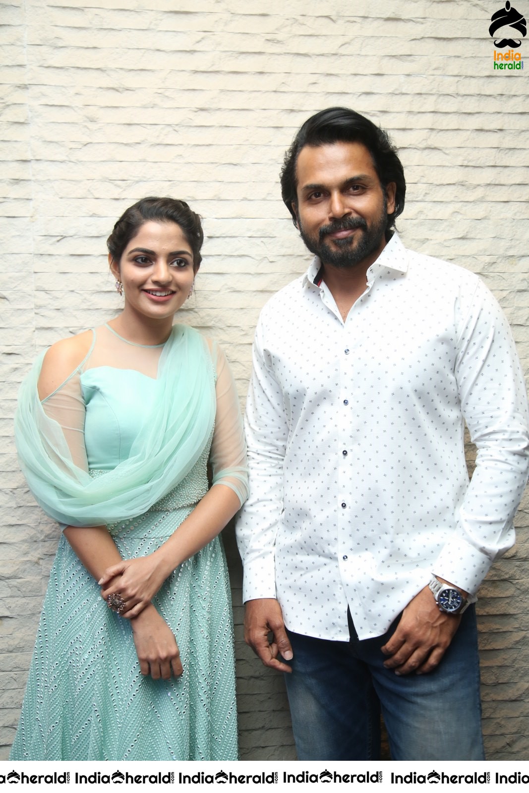 Actor Karthi Latest Stills with Nikhila for Thambi Movie Promotions Set 1