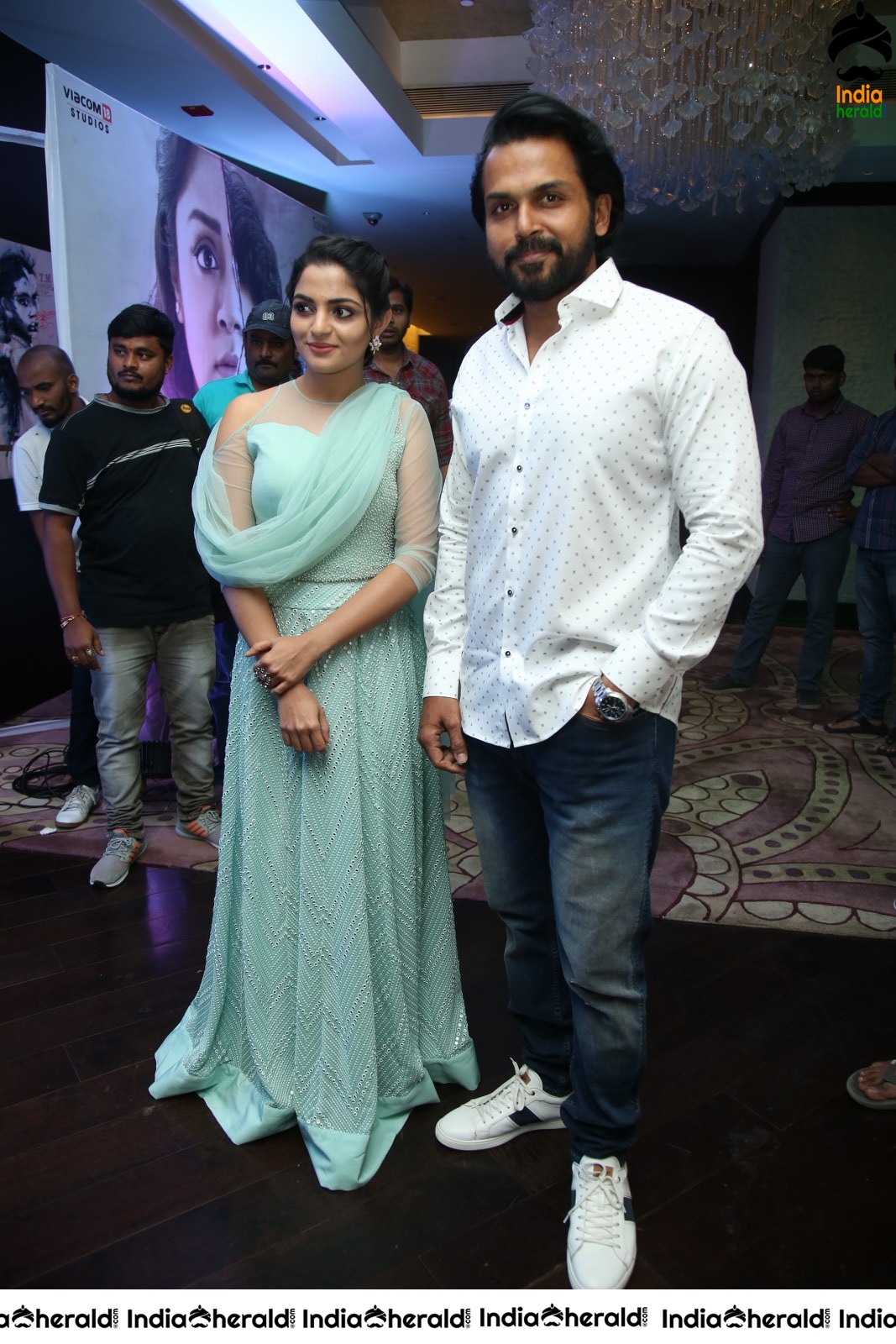 Actor Karthi Latest Stills with Nikhila for Thambi Movie Promotions Set 1