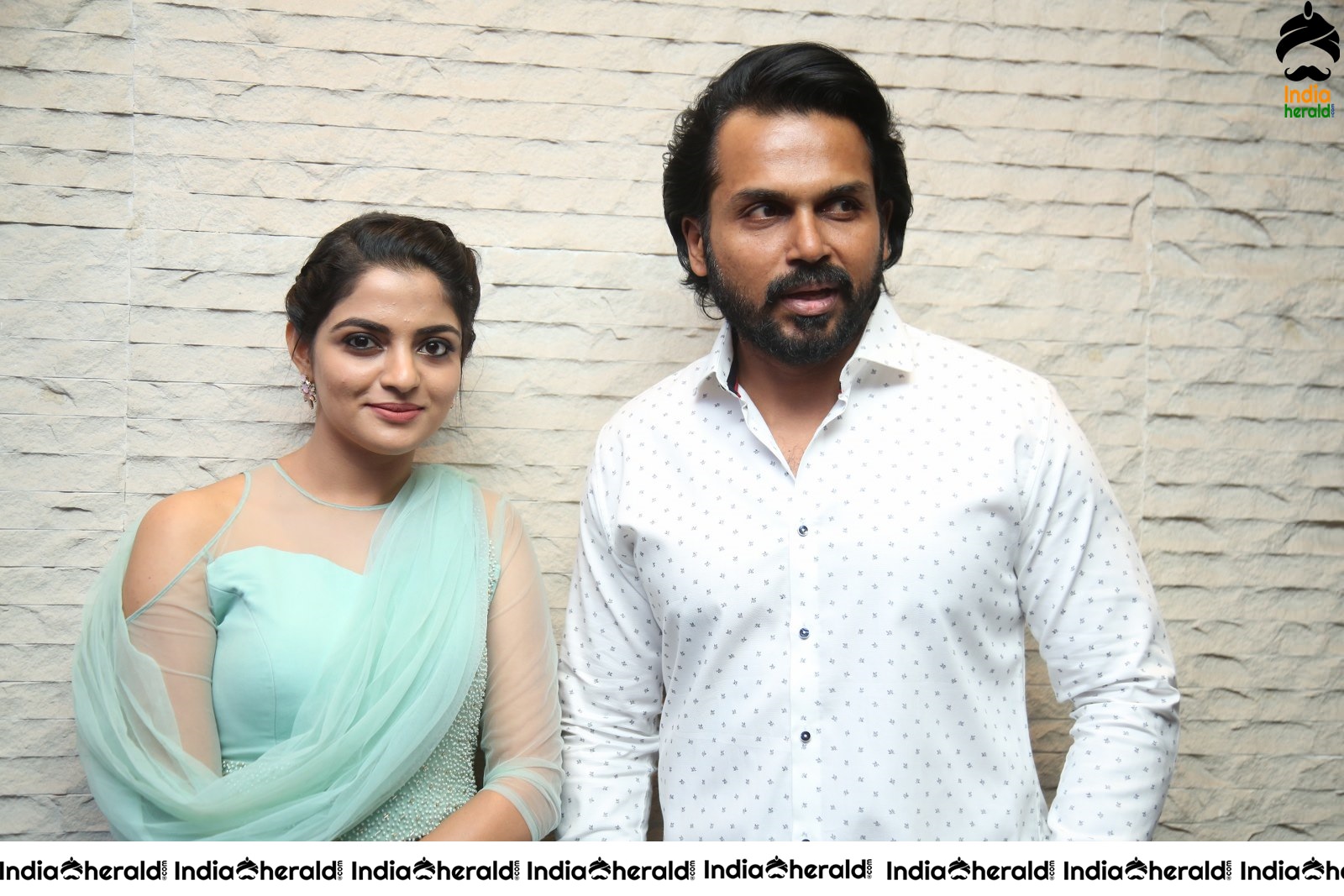 Actor Karthi Latest Stills with Nikhila for Thambi Movie Promotions Set 2