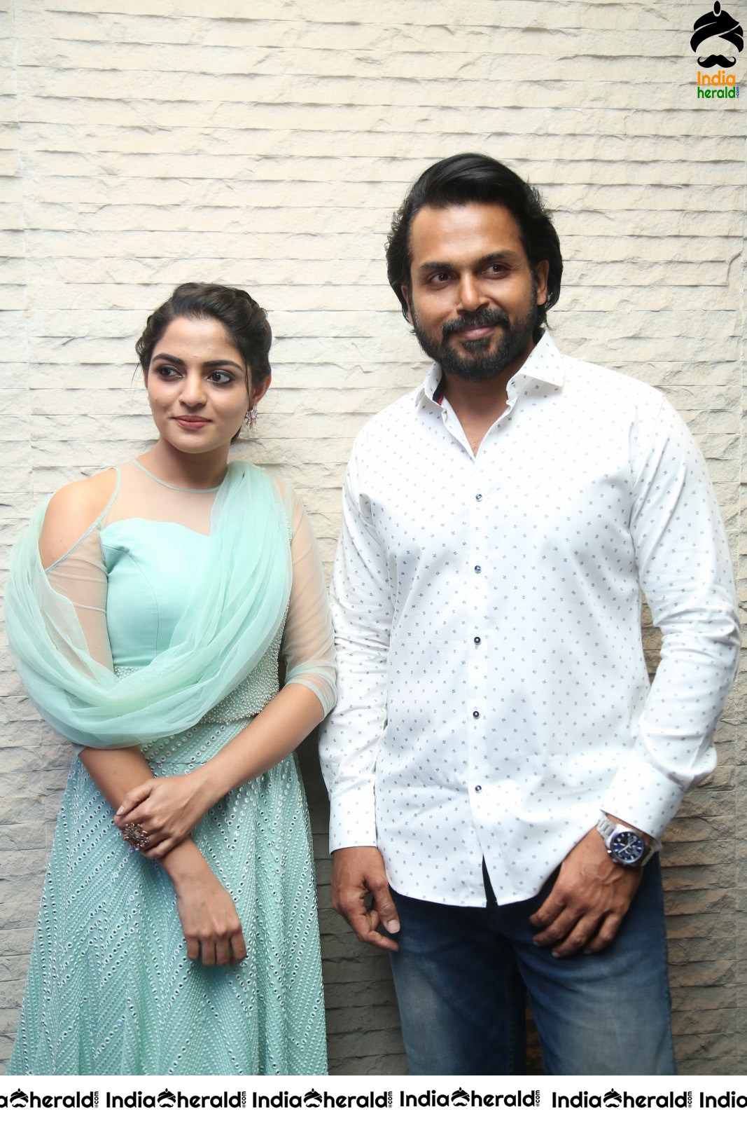 Actor Karthi Latest Stills with Nikhila for Thambi Movie Promotions Set 2