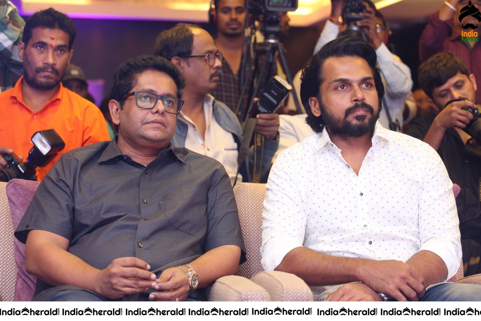 Actor Karthi Seen along with Director Jeetu Joseph