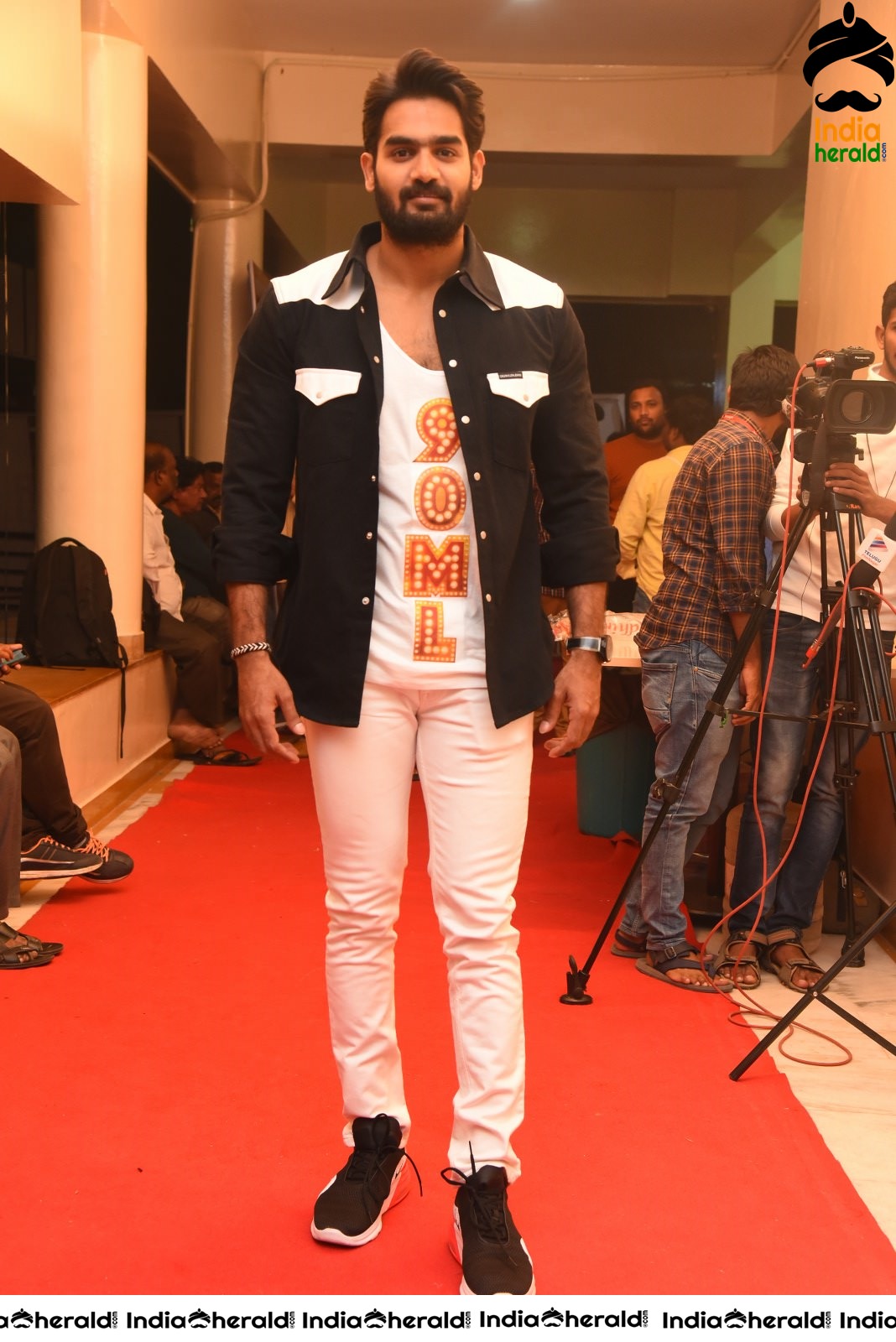 Actor Karthikeya Latest Stills at 90ML Pre Release Event Set 1