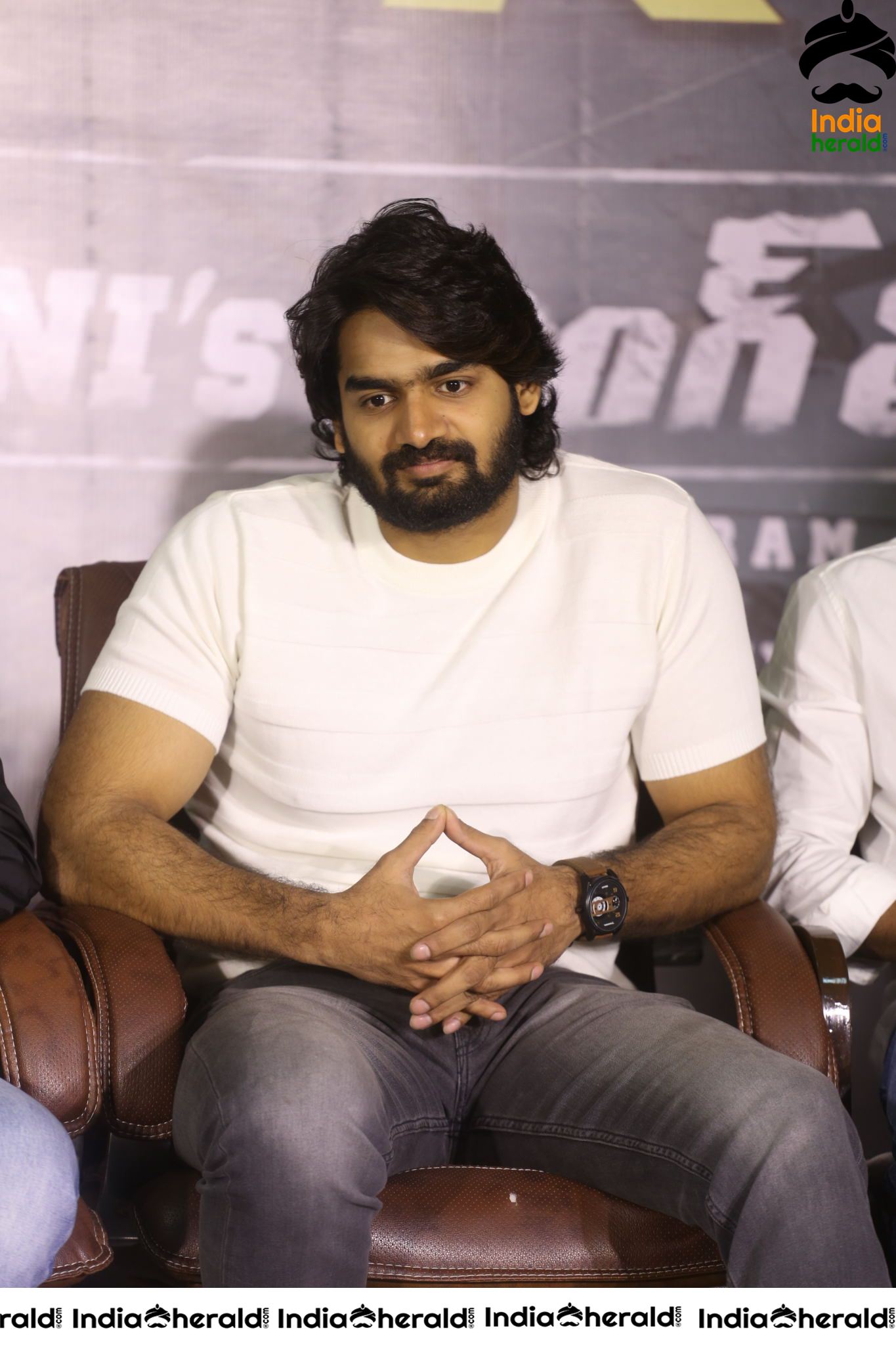 Actor Karthikeya Latest Stills in White Tee