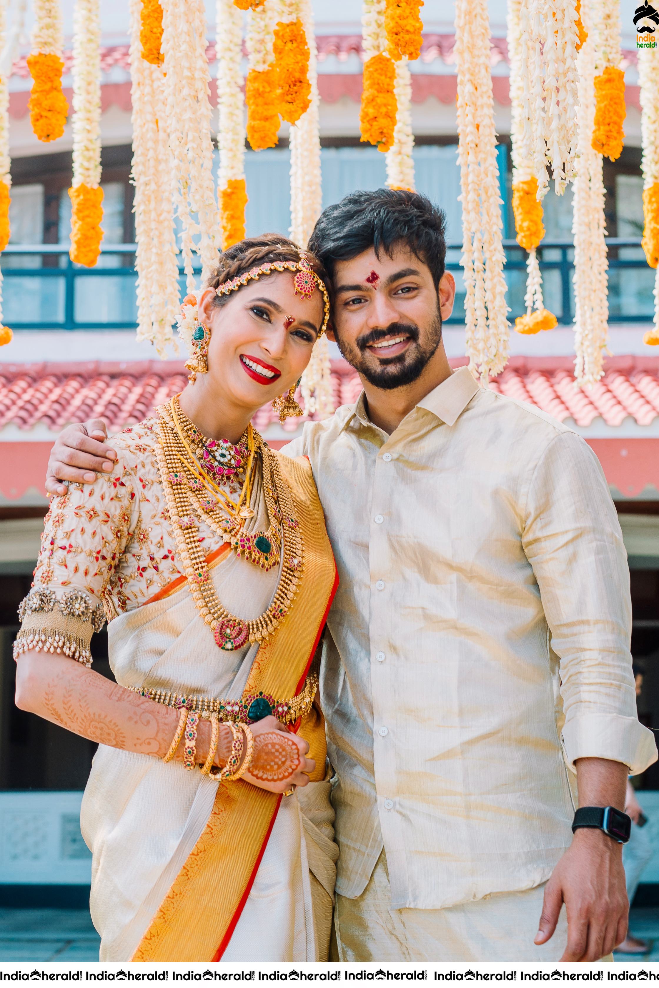 Actor Mahat Raghavendra and Prachi Mishra Wedding Stills