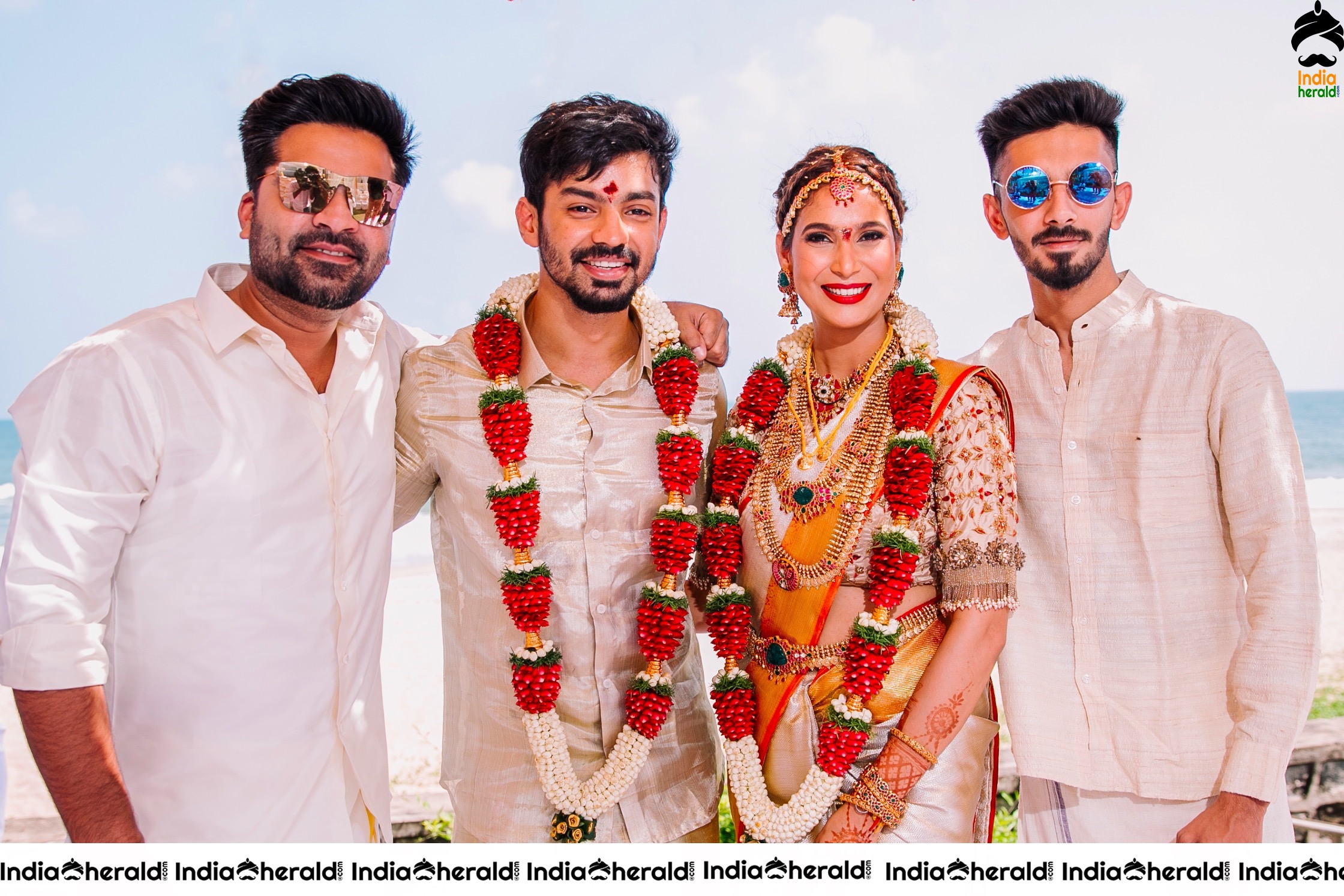 Actor Mahat Raghavendra and Prachi Mishra Wedding Stills