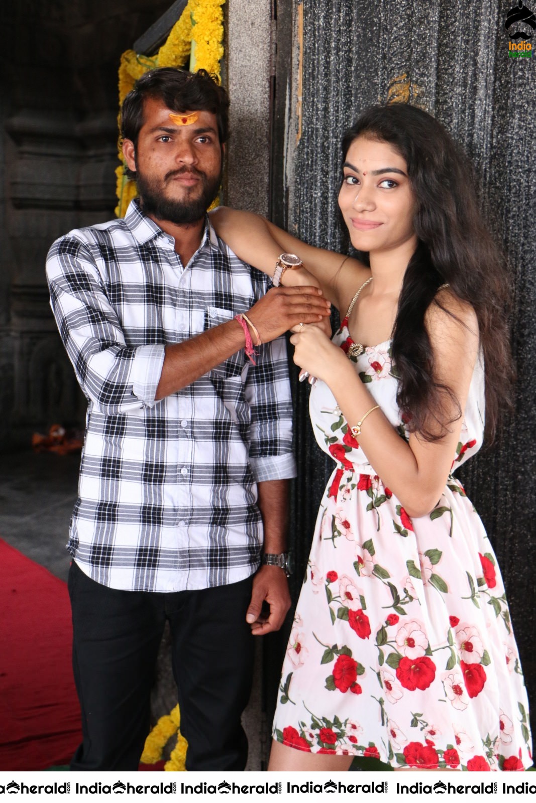 Actor Mahi Rathod Stills with female lead Renuka Bairagi