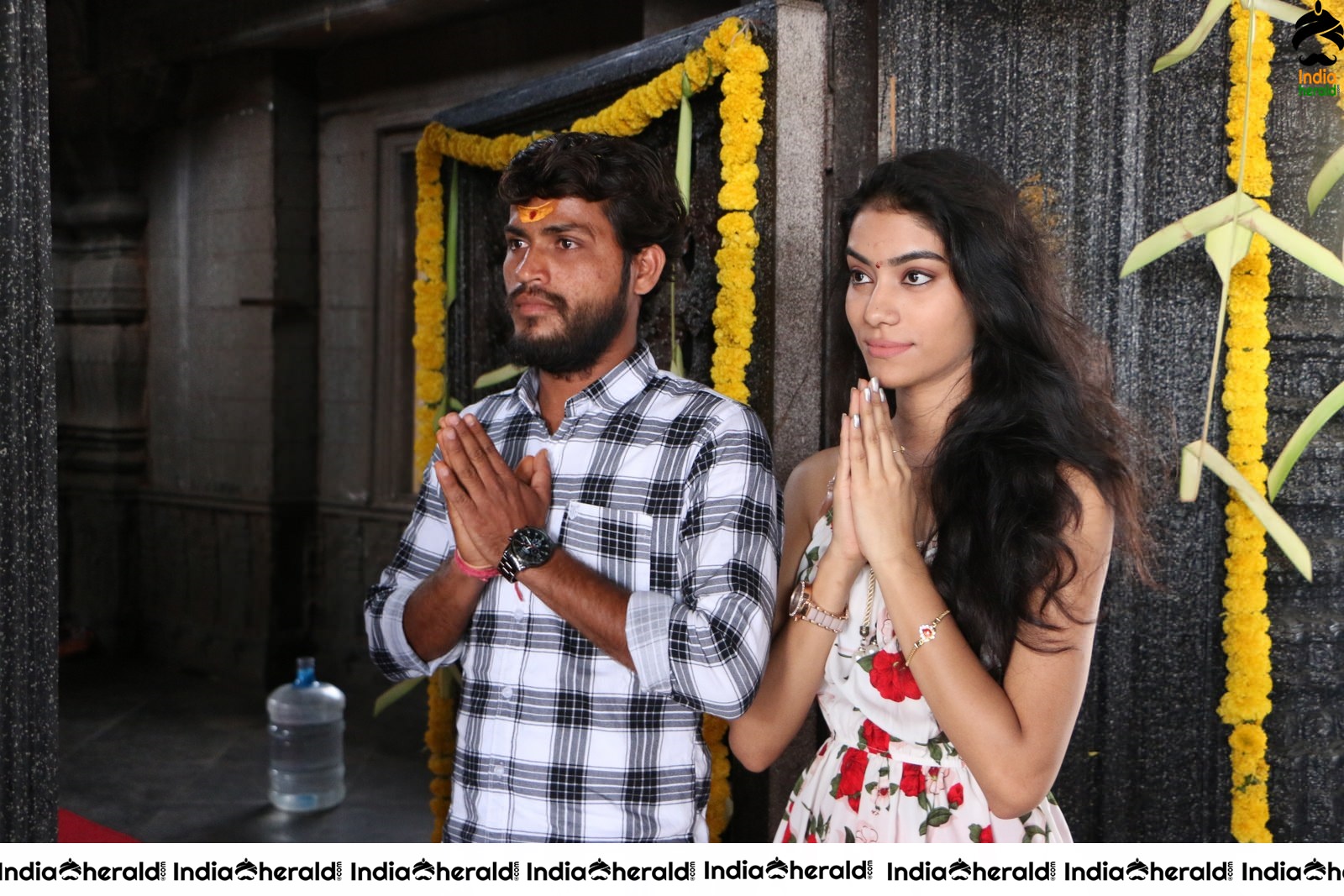 Actor Mahi Rathod Stills with female lead Renuka Bairagi