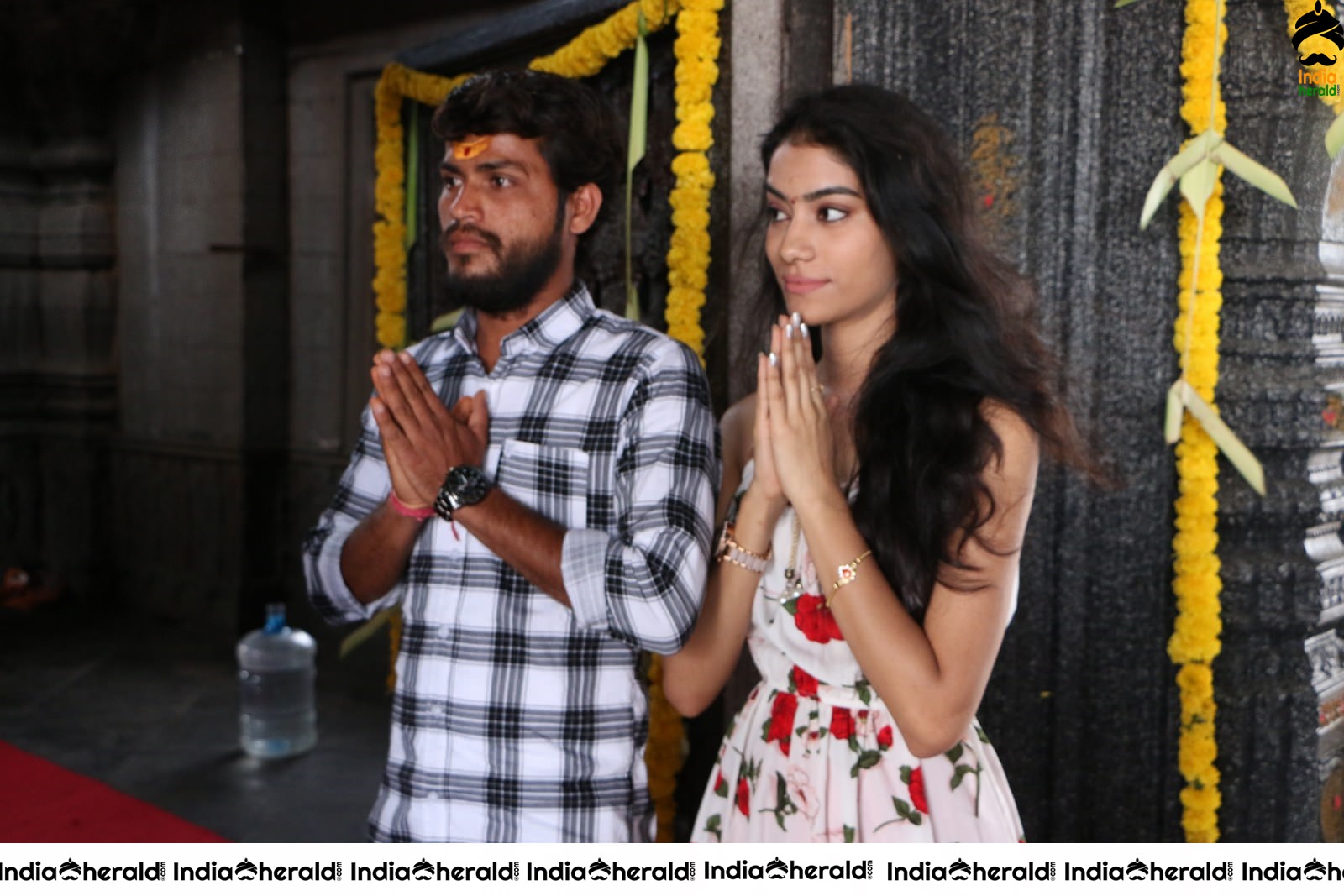 Actor Mahi Rathod Stills with female lead Renuka Bairagi