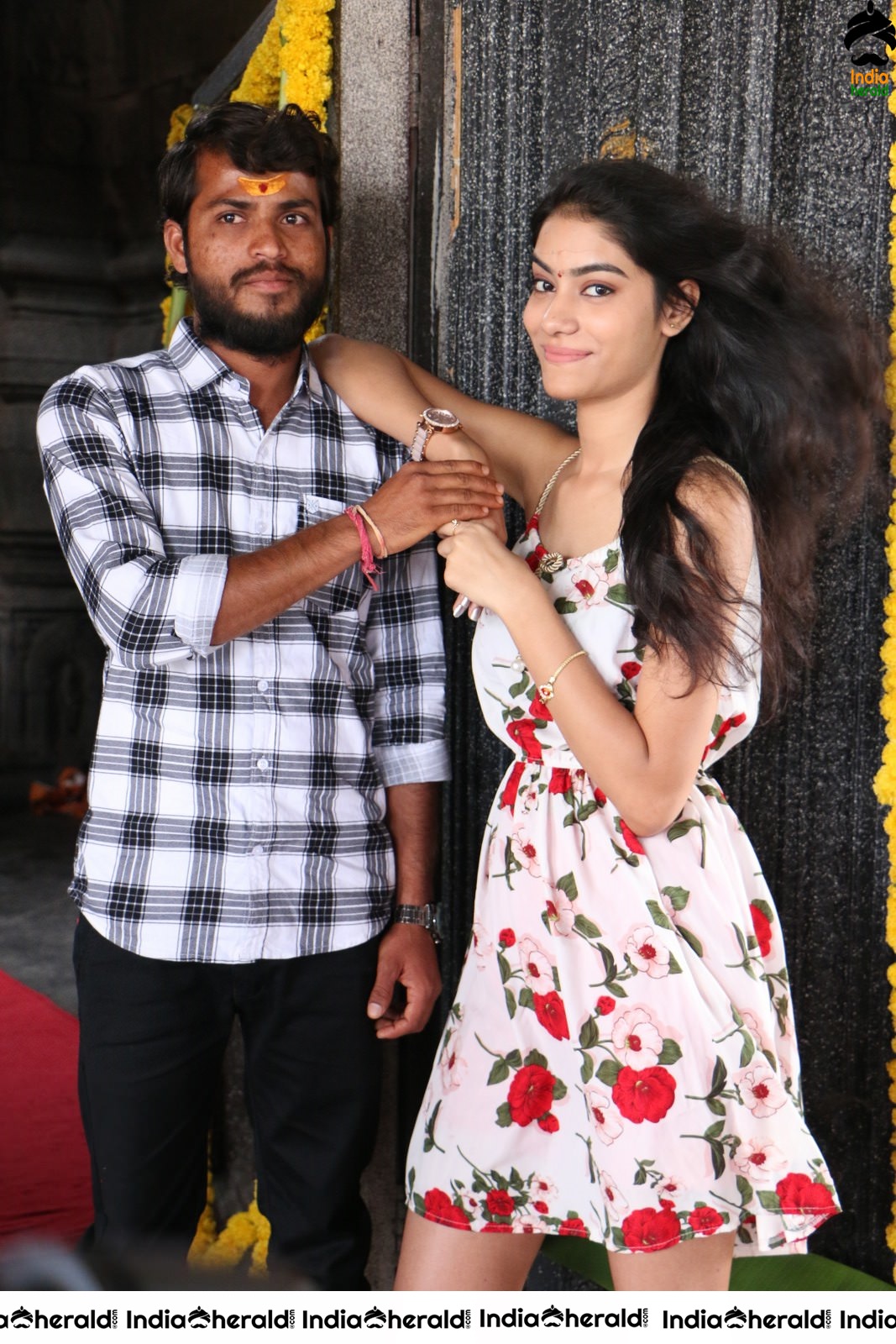 Actor Mahi Rathod Stills with female lead Renuka Bairagi