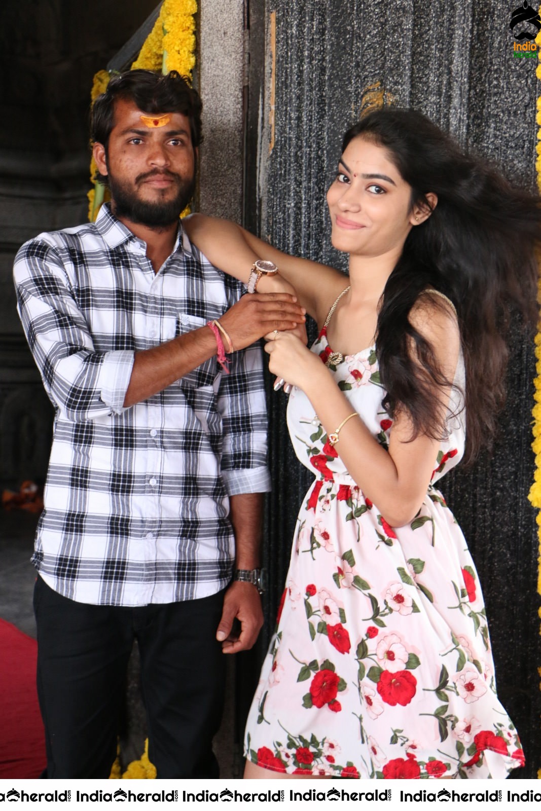 Actor Mahi Rathod Stills with female lead Renuka Bairagi