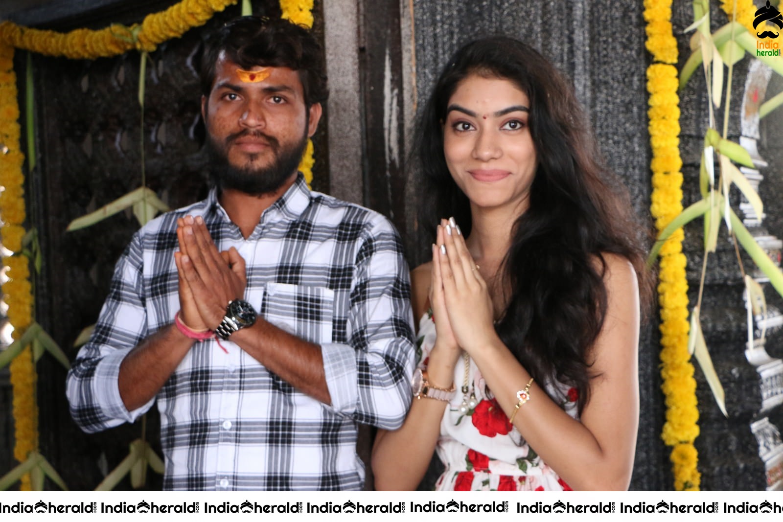 Actor Mahi Rathod Stills with female lead Renuka Bairagi