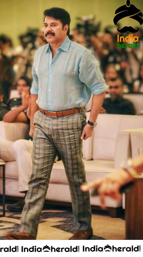 Actor Mammootty at Maamangam Audio Launch