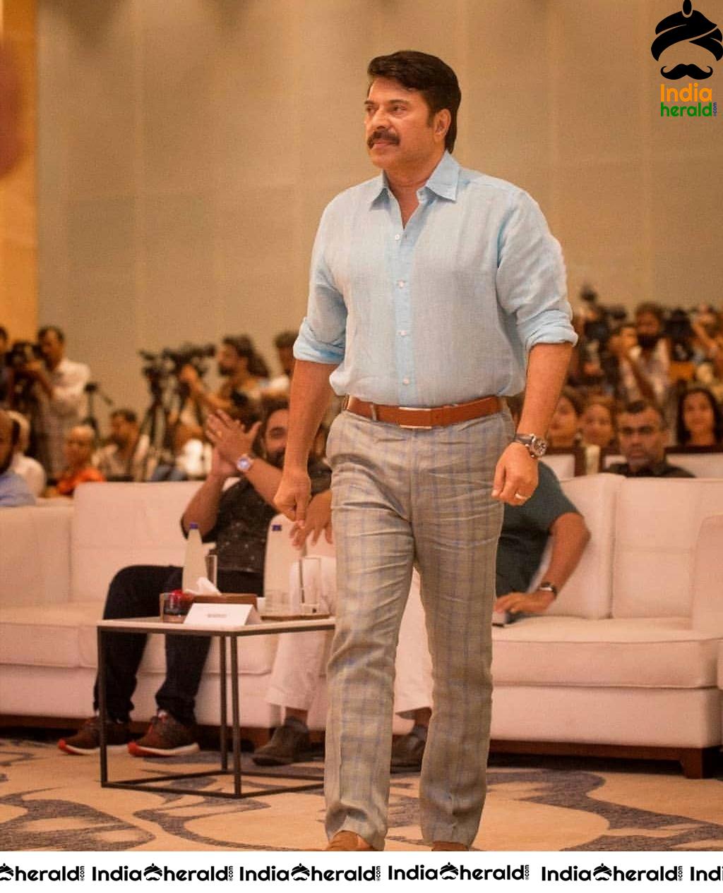 Actor Mammootty at Maamangam Audio Launch