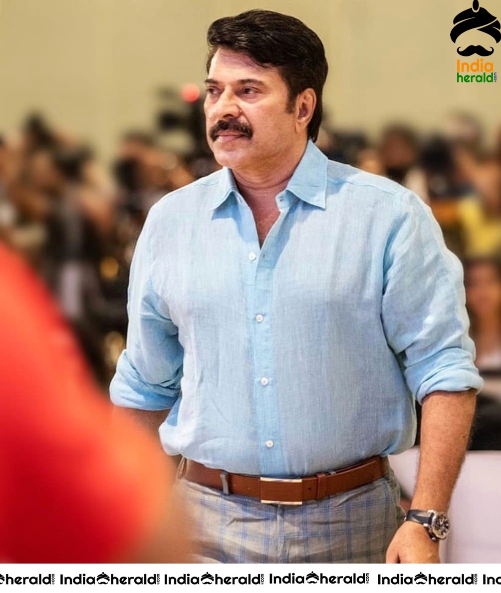 Actor Mammootty at Maamangam Audio Launch