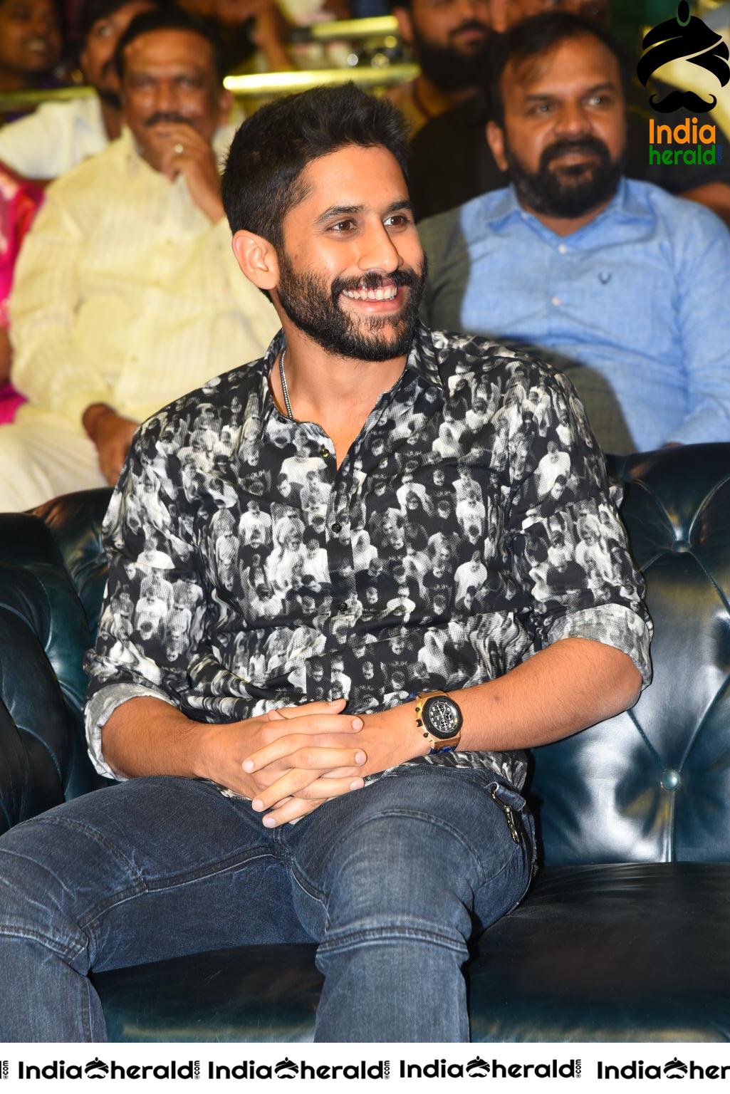 Actor Naga Chaitanya at Venky Mama Pre Release Event Set 1