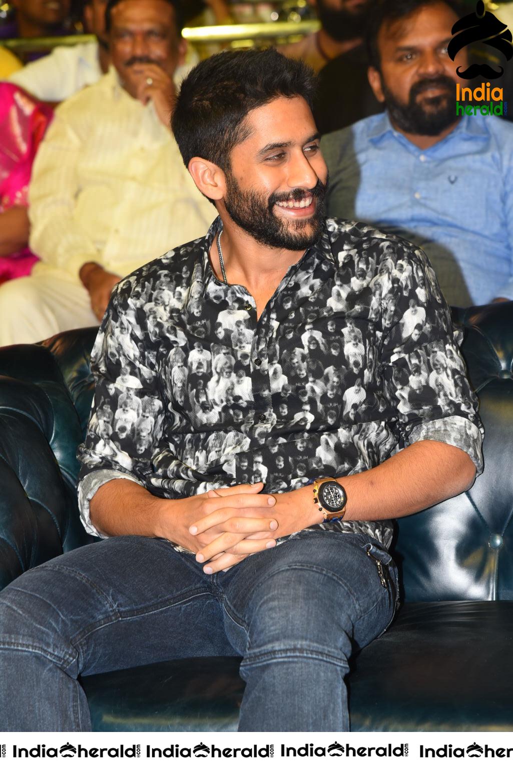 Actor Naga Chaitanya at Venky Mama Pre Release Event Set 1