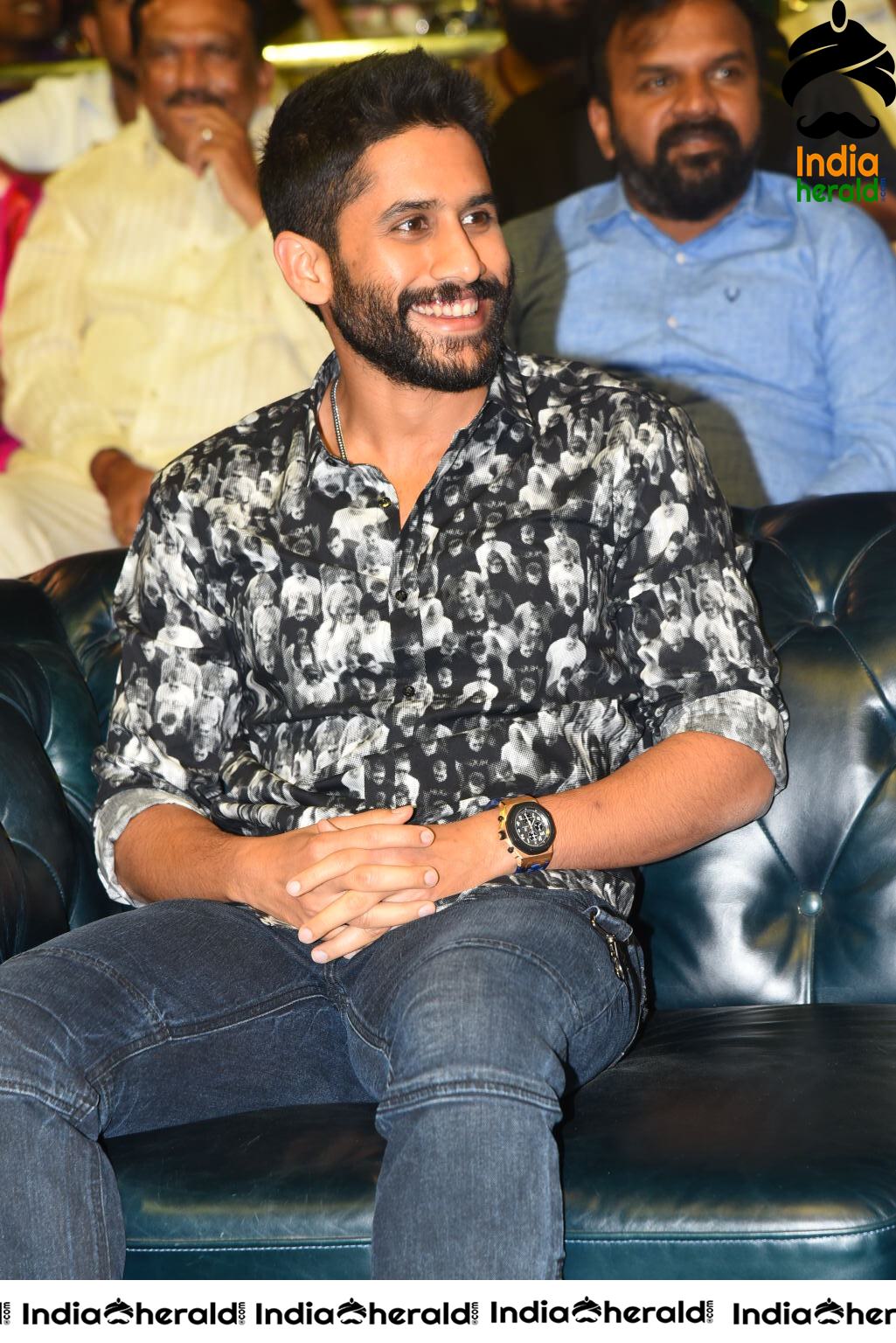 Actor Naga Chaitanya at Venky Mama Pre Release Event Set 1