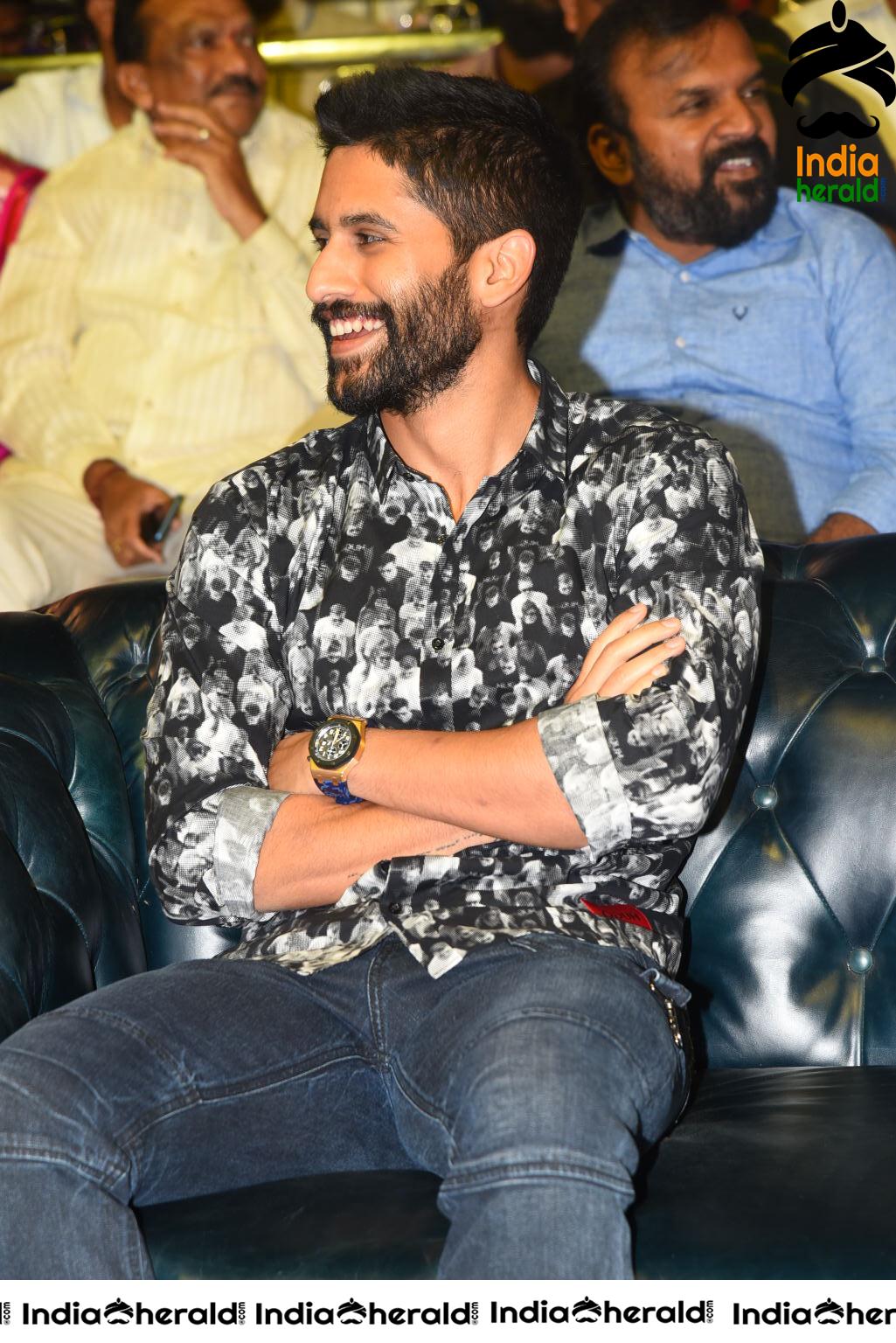 Actor Naga Chaitanya at Venky Mama Pre Release Event Set 1