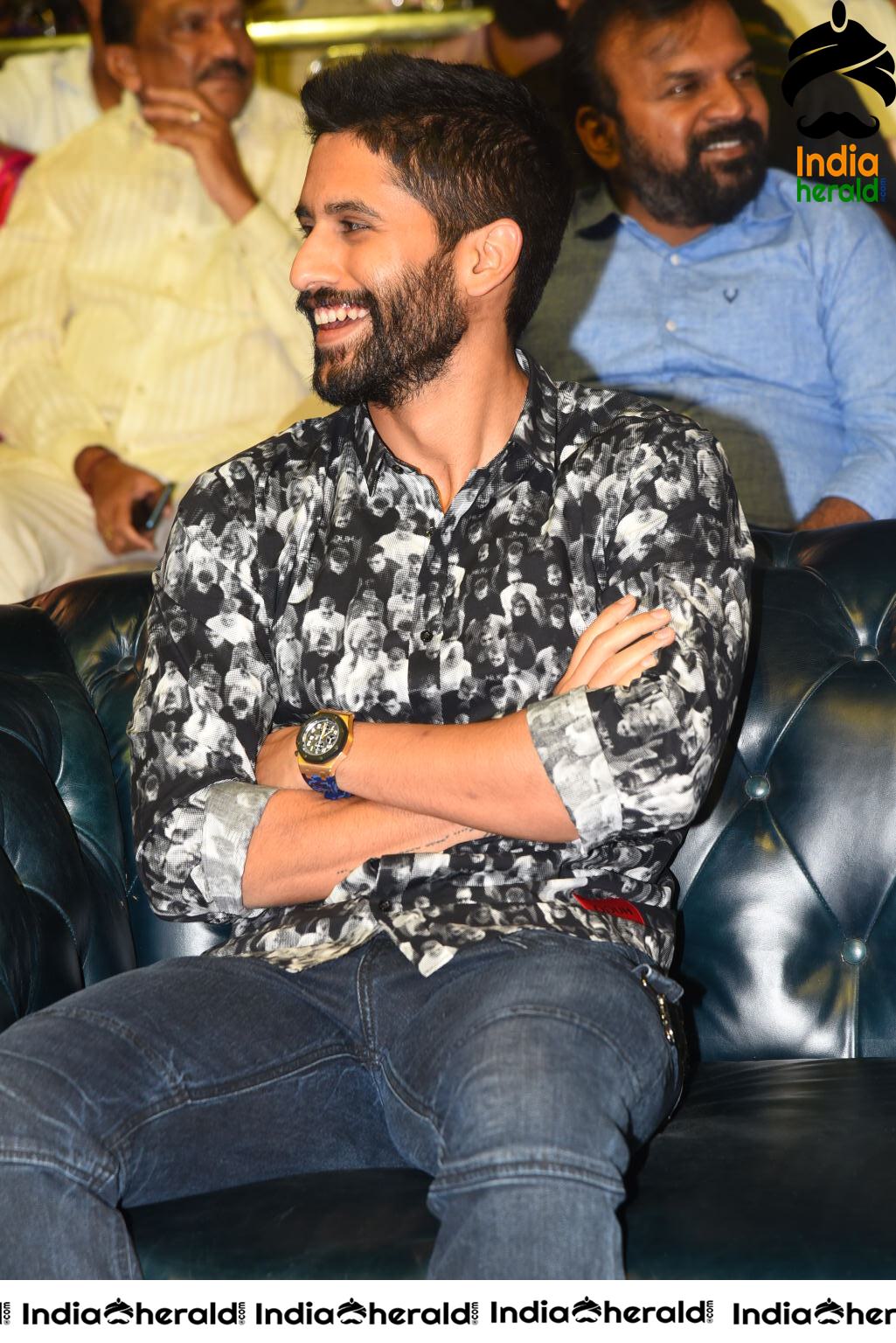 Actor Naga Chaitanya at Venky Mama Pre Release Event Set 1