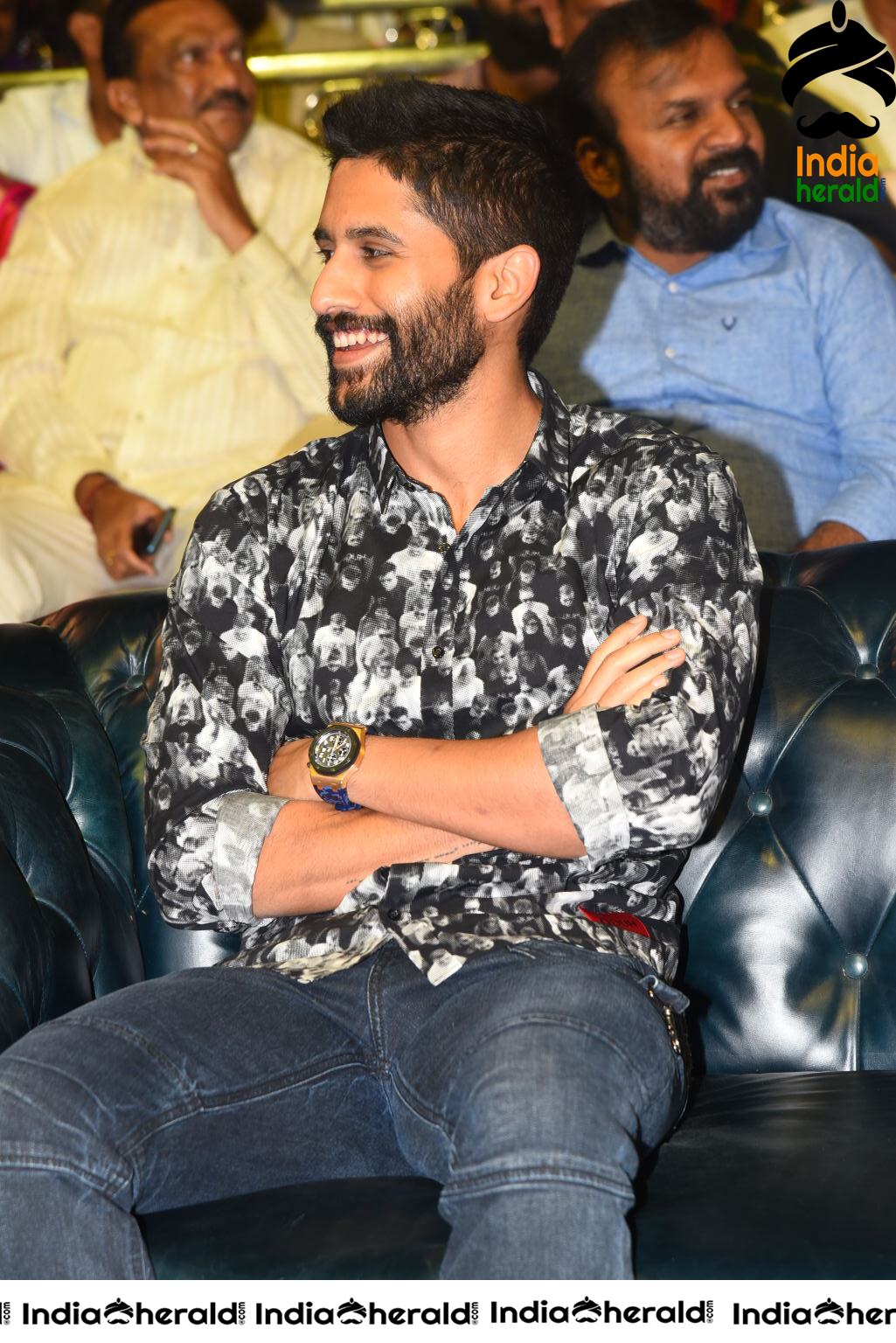 Actor Naga Chaitanya at Venky Mama Pre Release Event Set 1