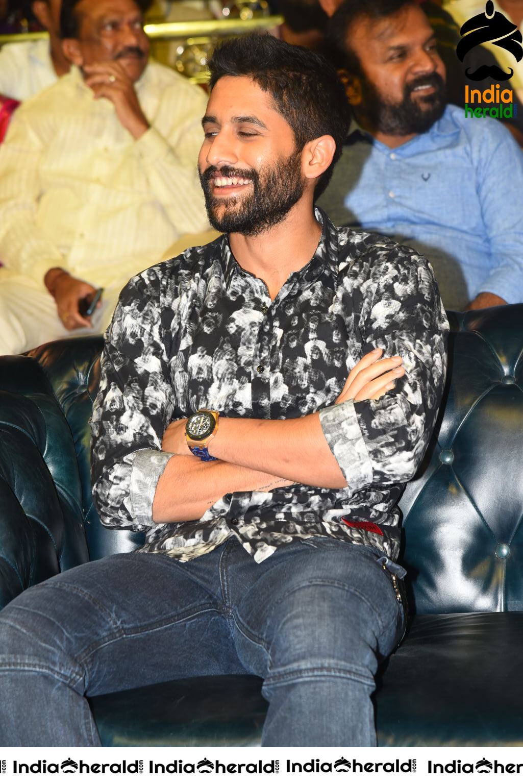 Actor Naga Chaitanya at Venky Mama Pre Release Event Set 1