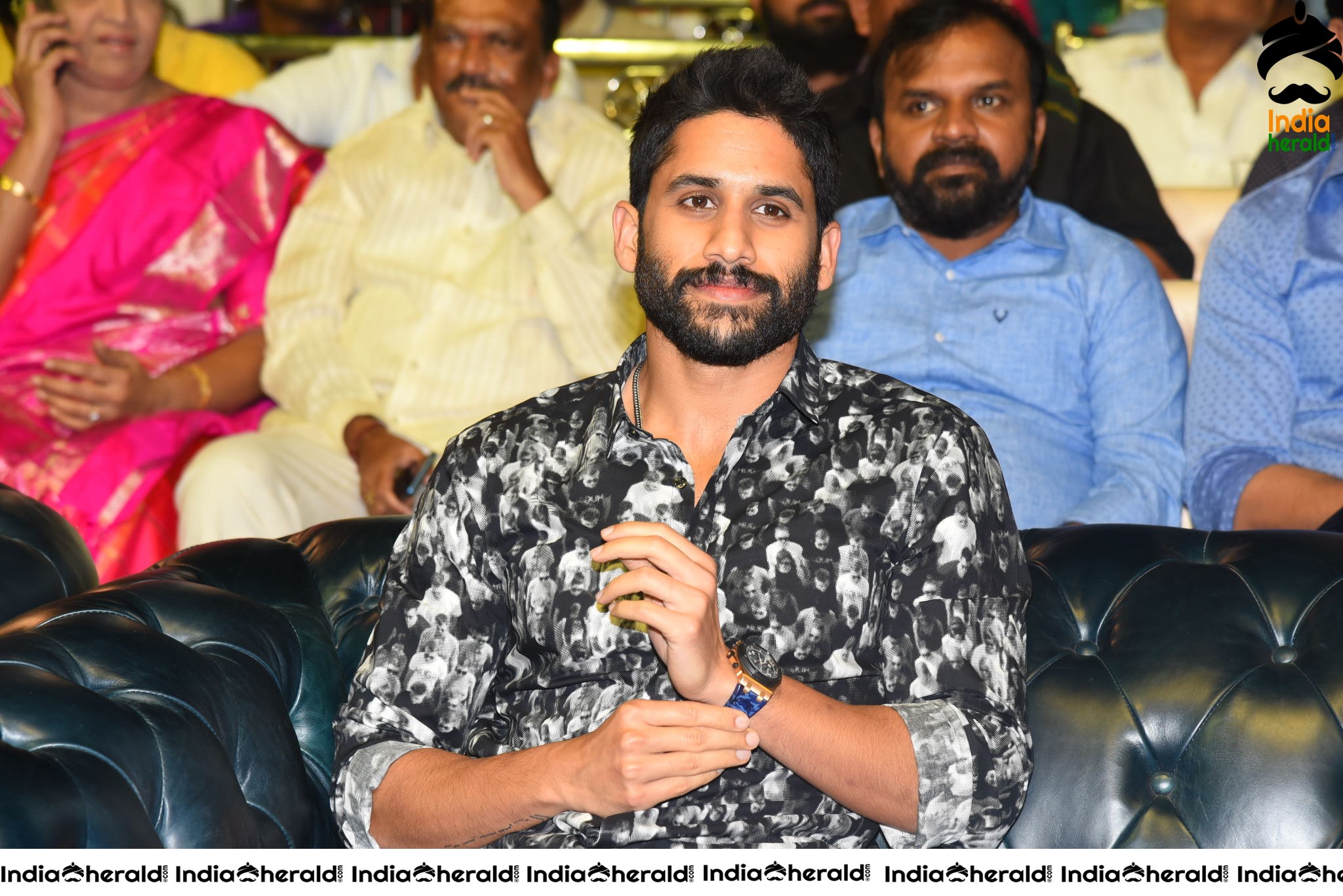 Actor Naga Chaitanya at Venky Mama Pre Release Event Set 1