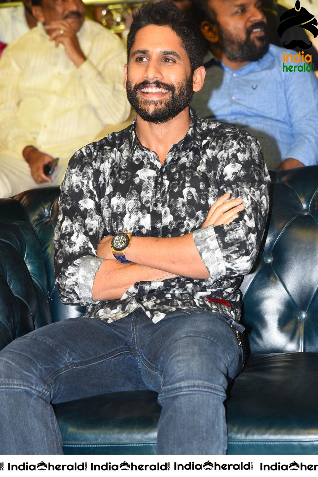 Actor Naga Chaitanya at Venky Mama Pre Release Event Set 1