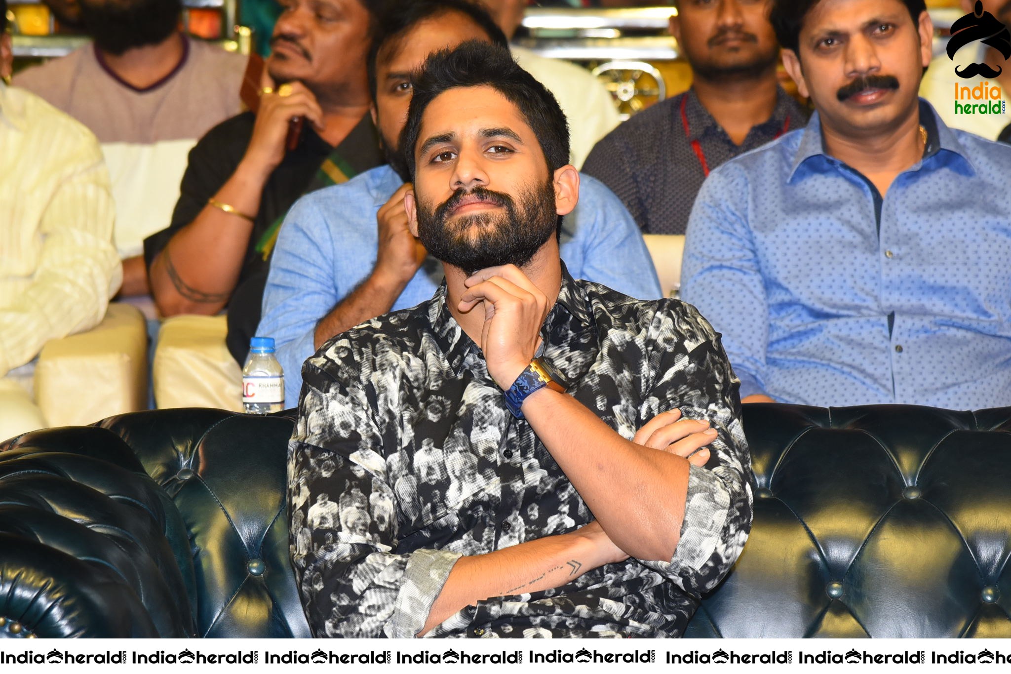 Actor Naga Chaitanya at Venky Mama Pre Release Event Set 2