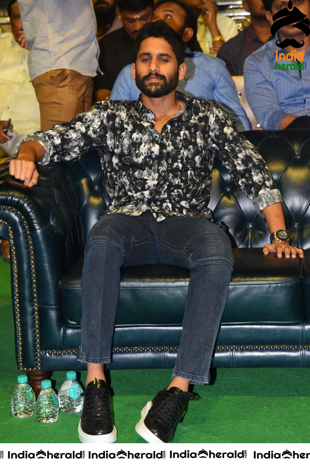 Actor Naga Chaitanya at Venky Mama Pre Release Event Set 2