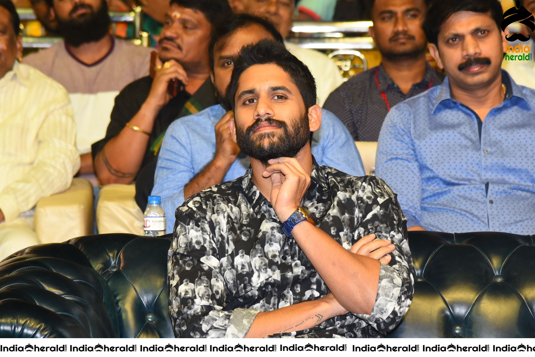 Actor Naga Chaitanya at Venky Mama Pre Release Event Set 2