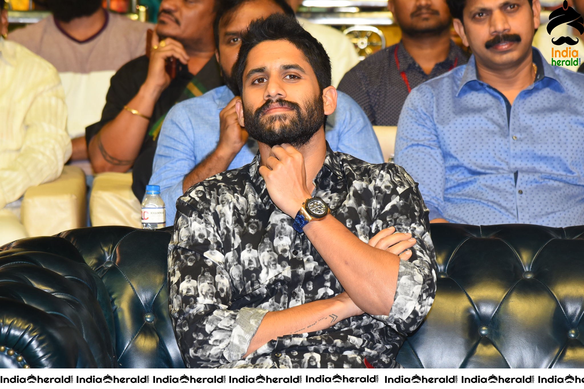 Actor Naga Chaitanya at Venky Mama Pre Release Event Set 2