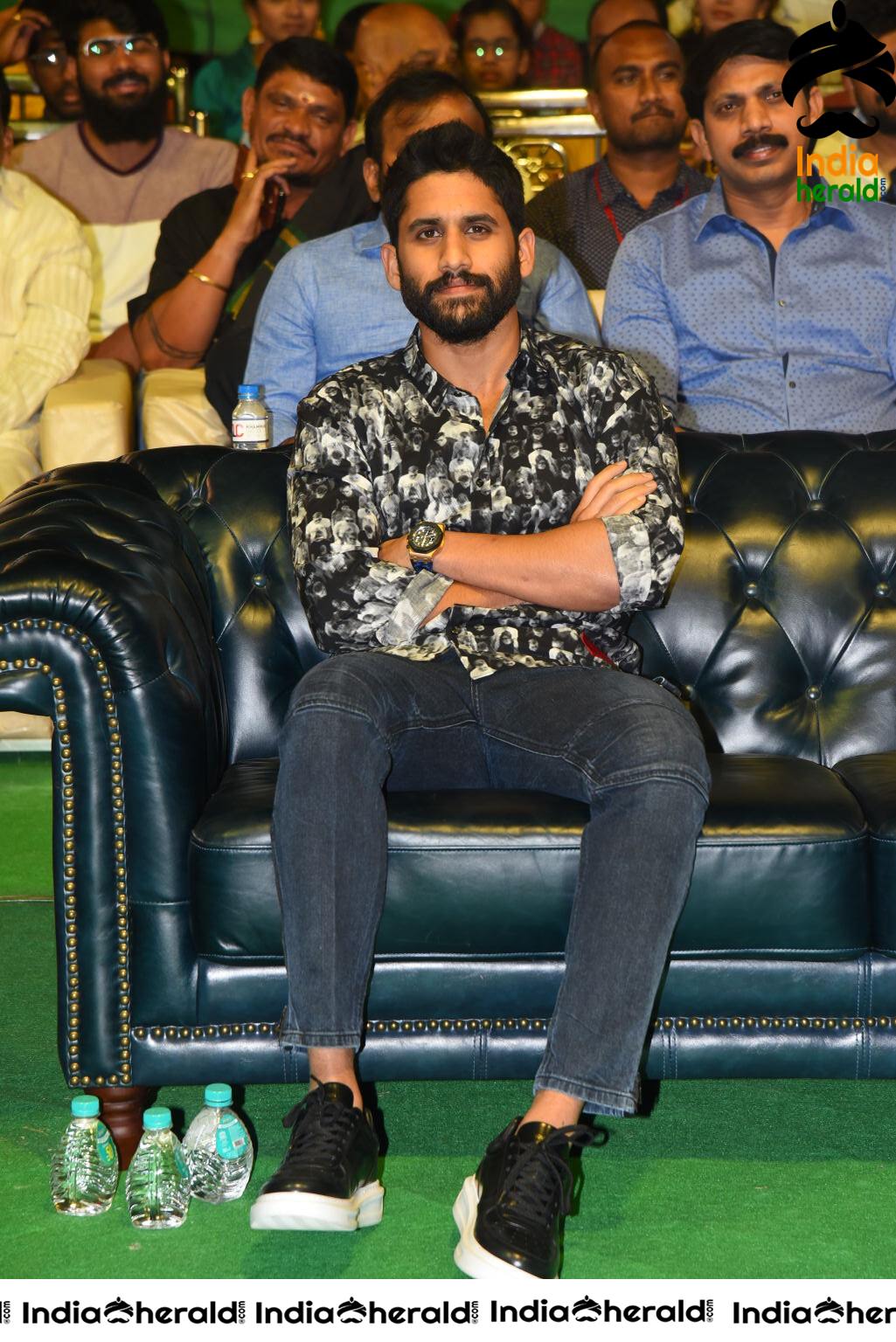 Actor Naga Chaitanya at Venky Mama Pre Release Event Set 2