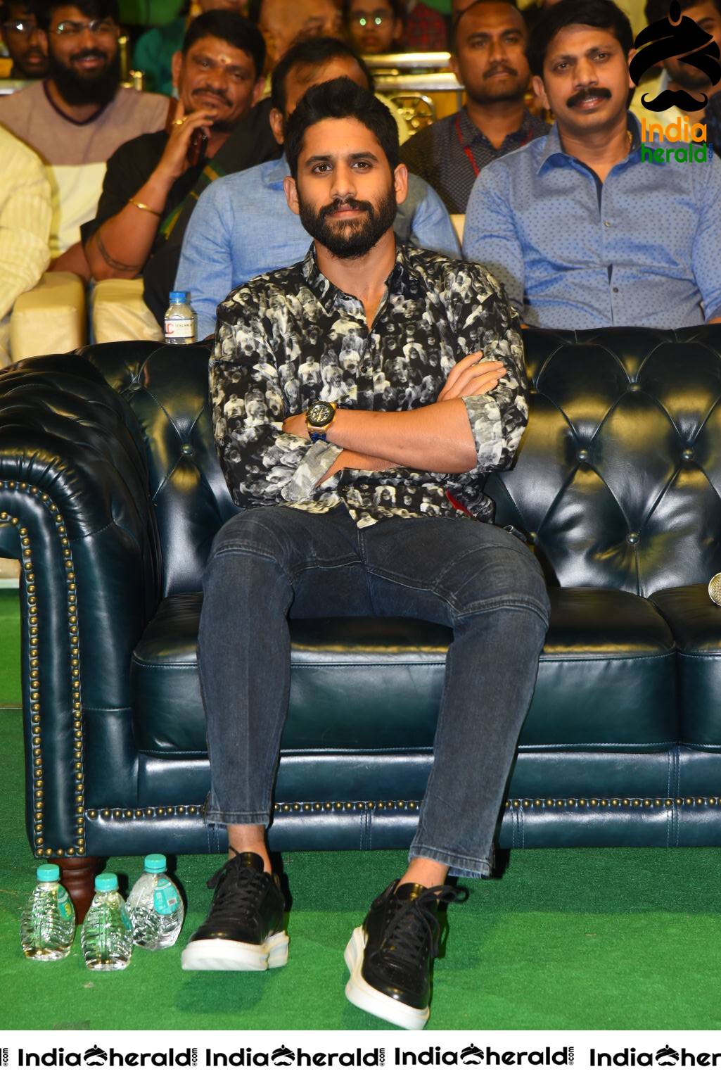 Actor Naga Chaitanya at Venky Mama Pre Release Event Set 2