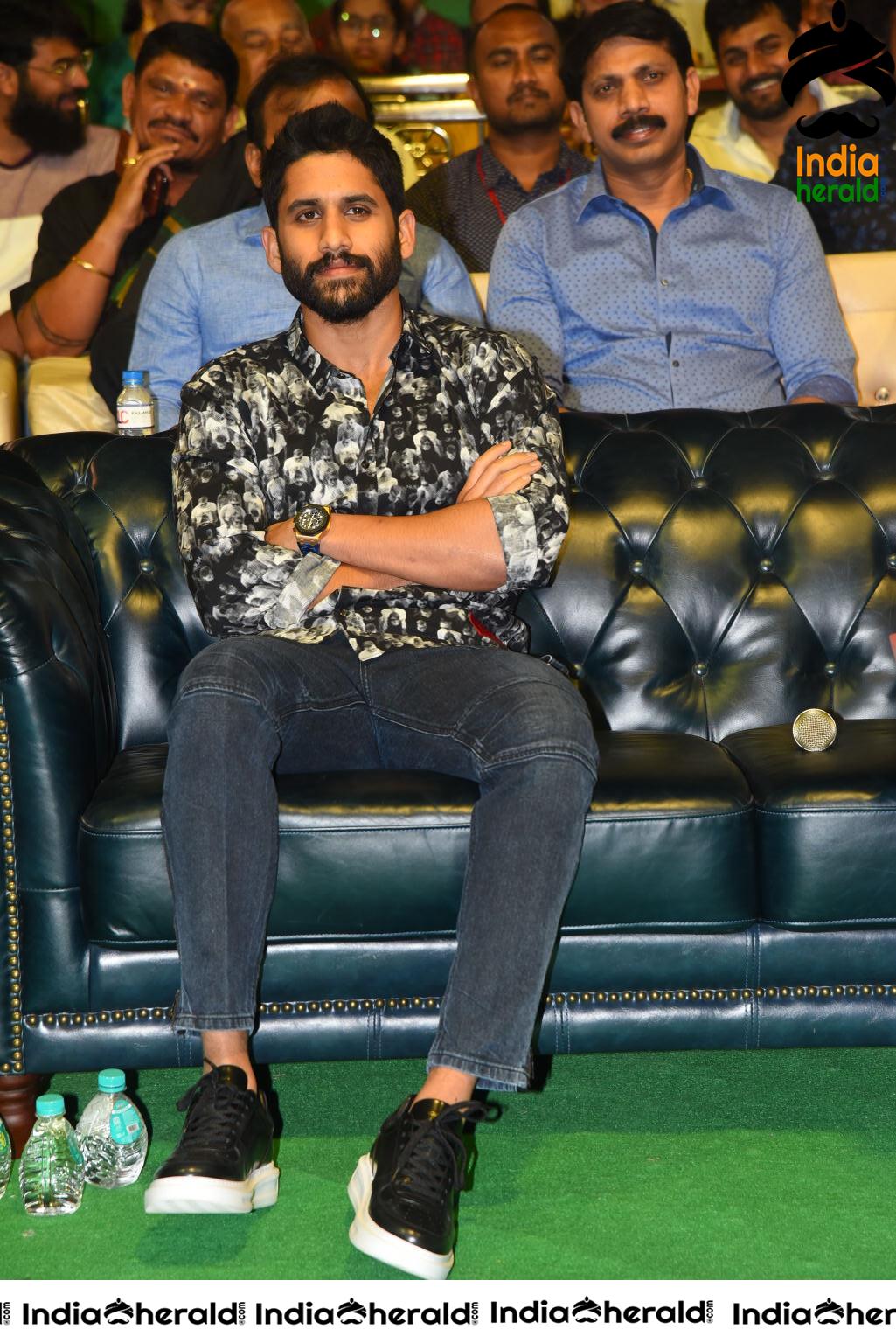 Actor Naga Chaitanya at Venky Mama Pre Release Event Set 2